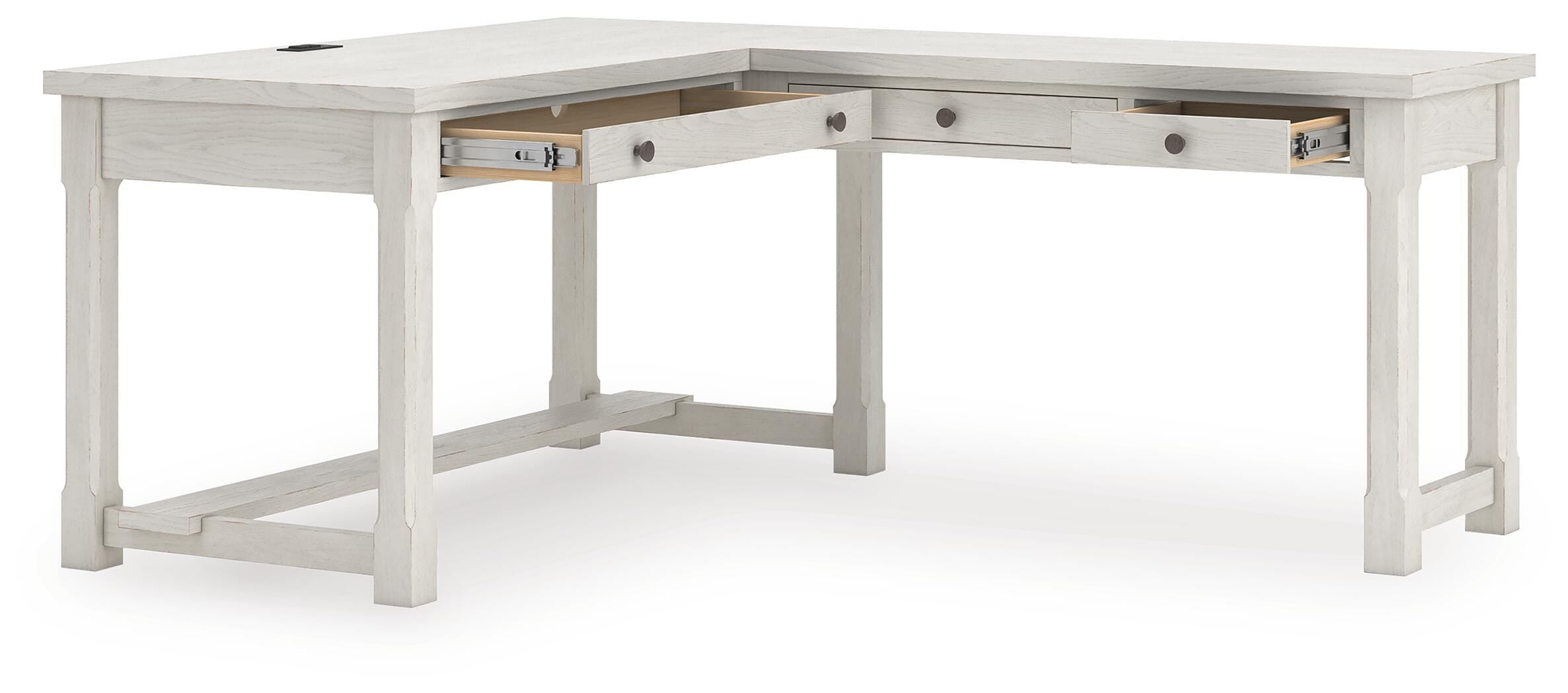 Robbinsdale L-Shaped Home Office Desk - Luxury Home Furniture (MI)