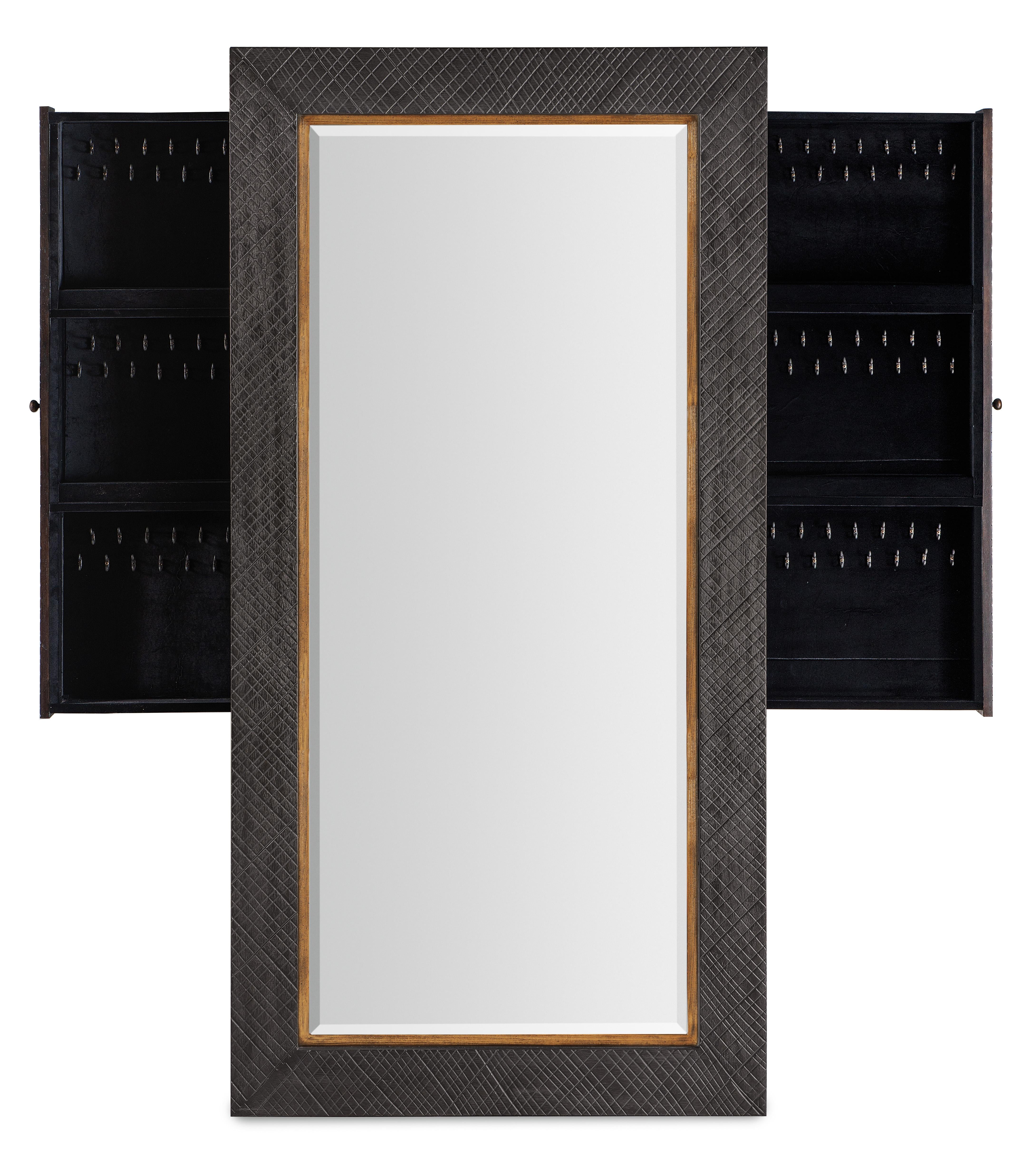 Big Sky Floor Mirror w/Jewelry Storage - Luxury Home Furniture (MI)