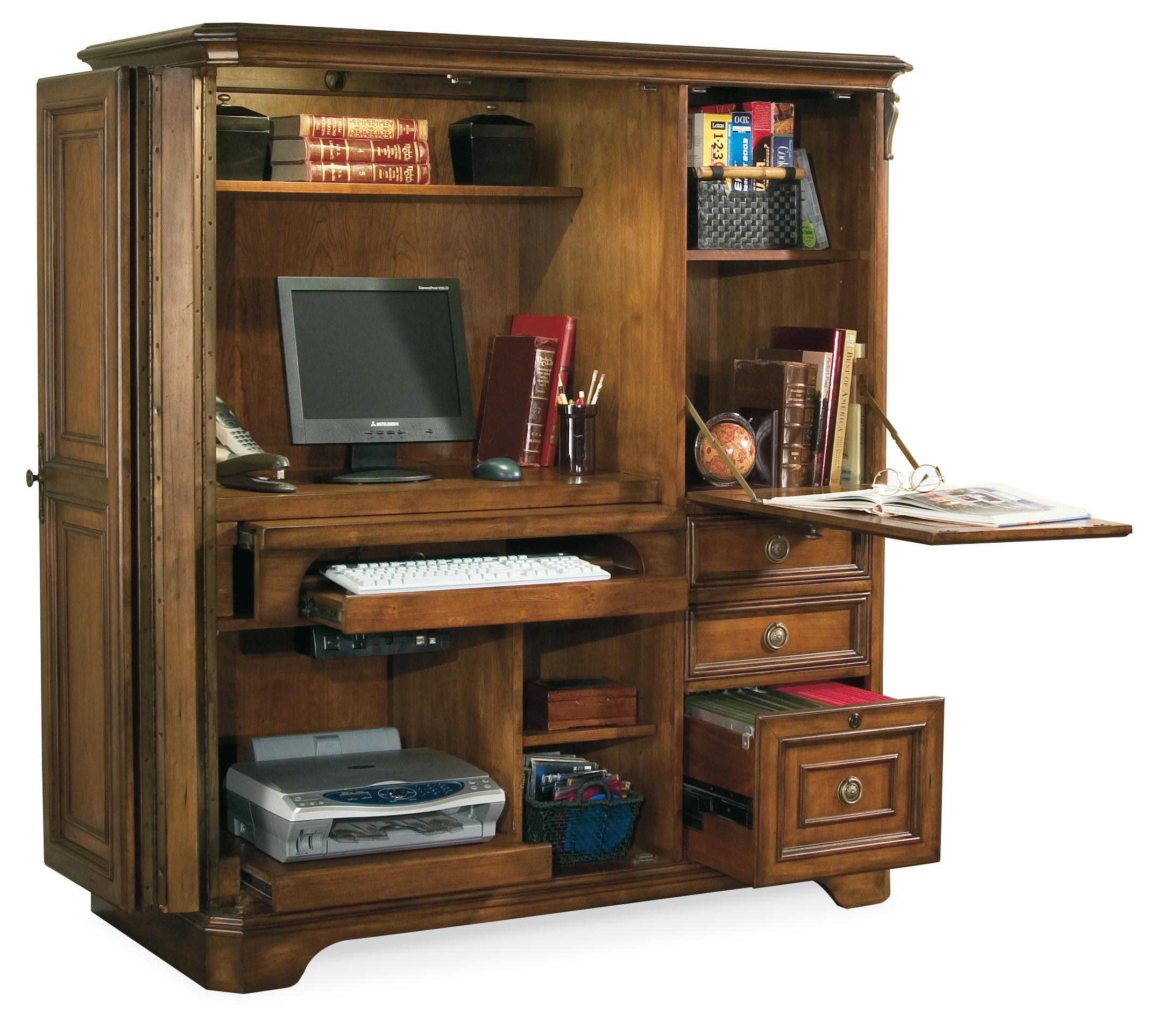 Brookhaven Computer Cabinet - Luxury Home Furniture (MI)