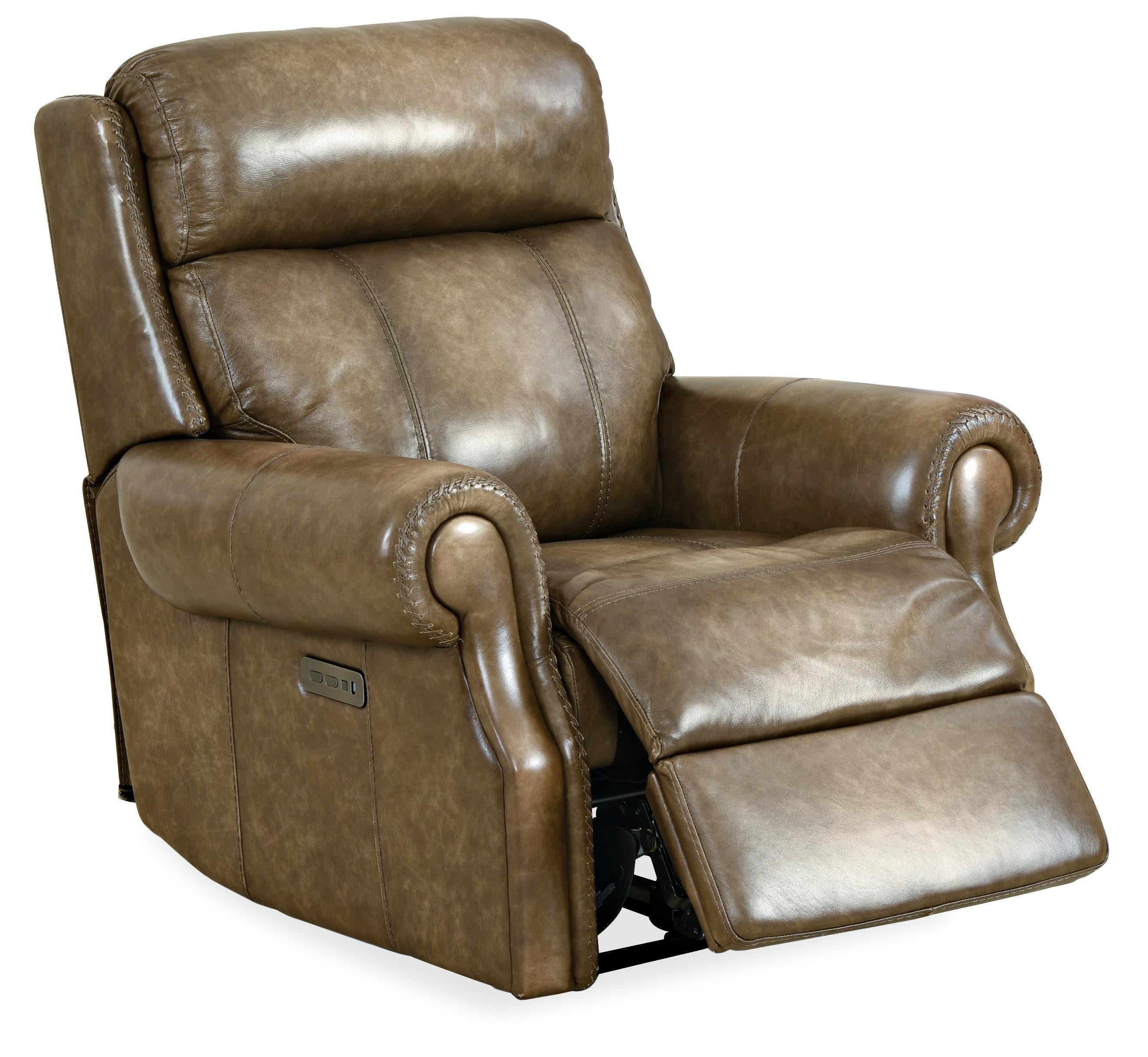 Brooks PWR Recliner w/PWR Headrest - Luxury Home Furniture (MI)