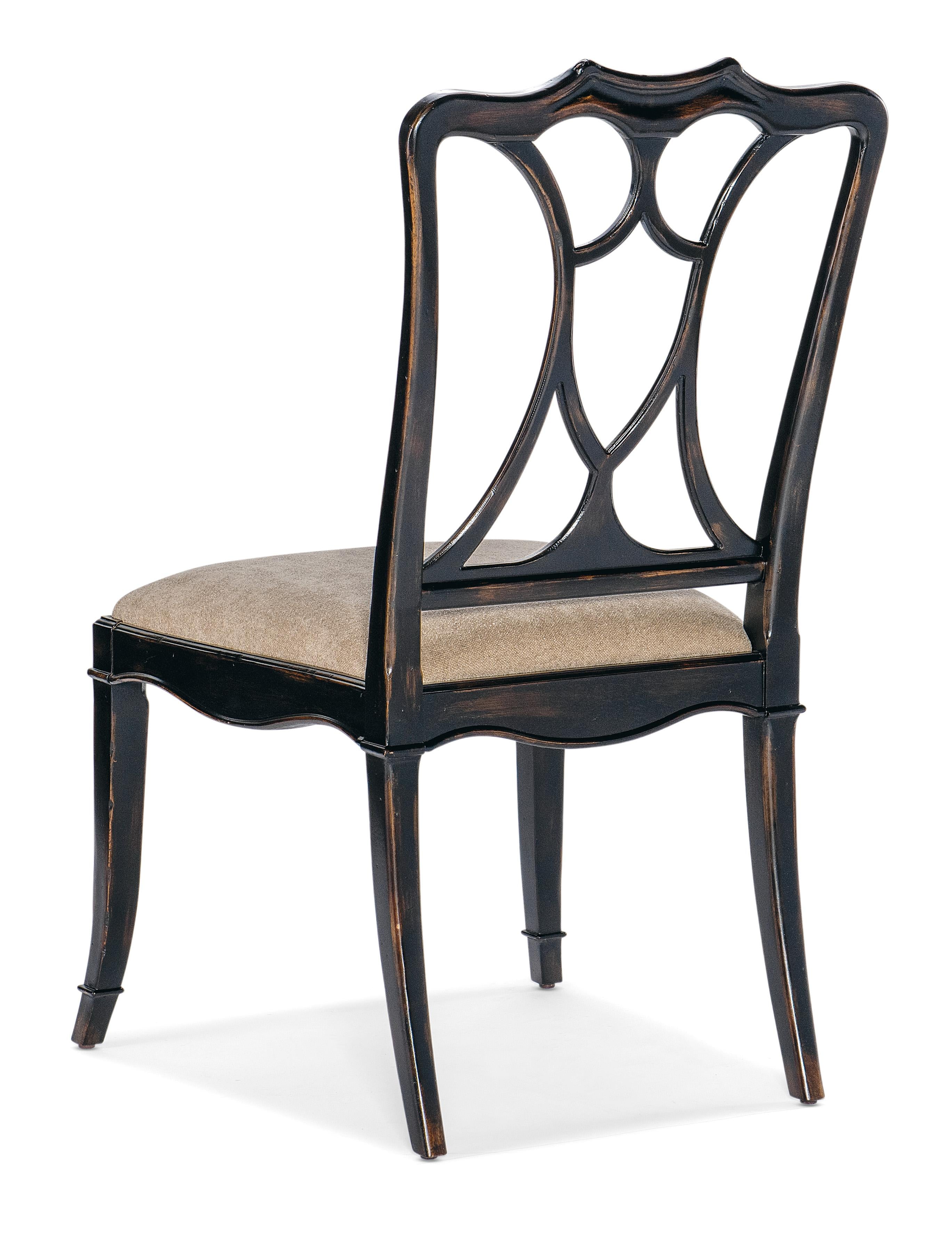 Charleston Upholstered Seat Side Chair-2 per carton/price ea - 6750-75310-97