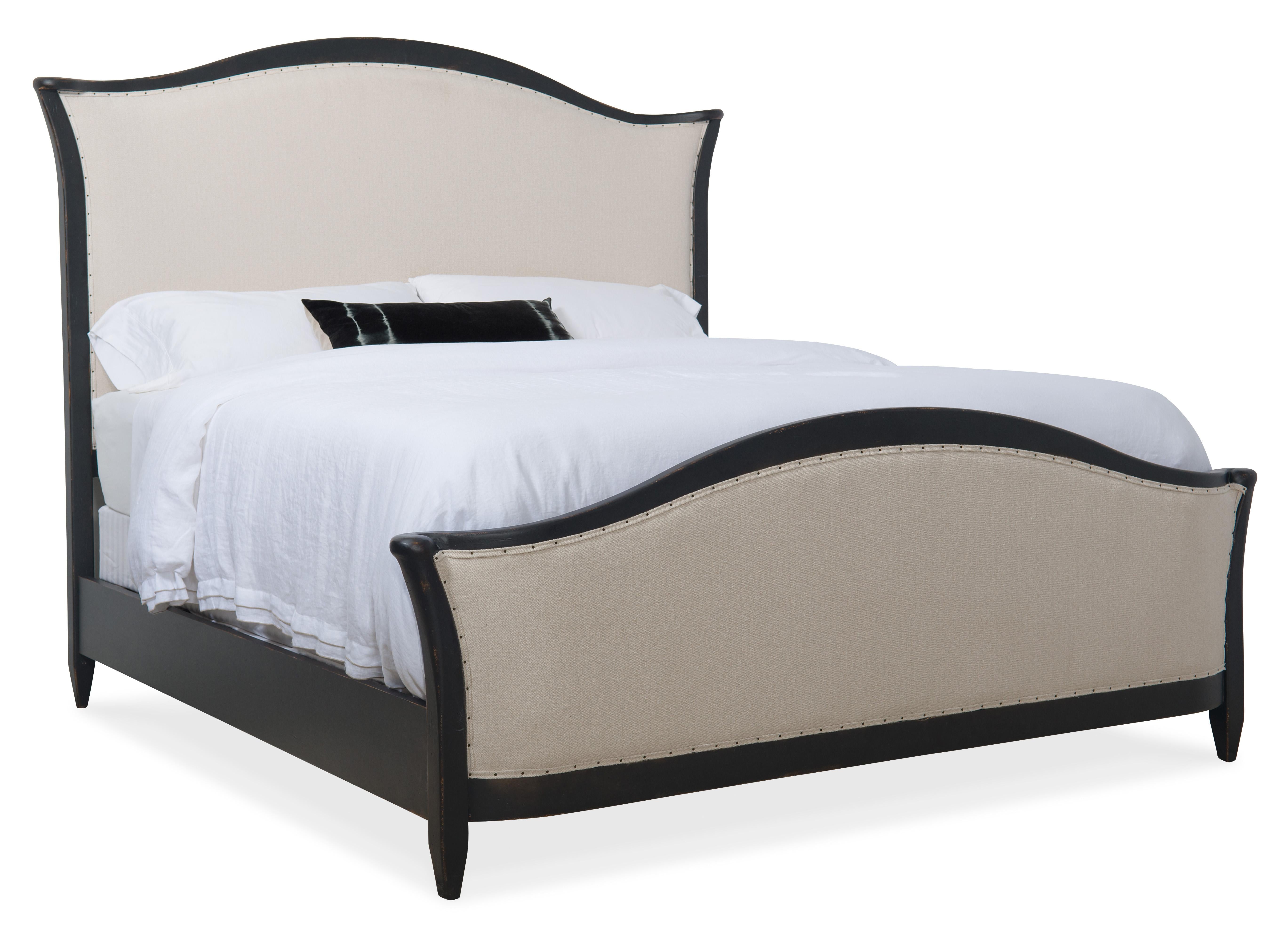 Ciao Bella Queen Upholstered Bed- Black - Luxury Home Furniture (MI)