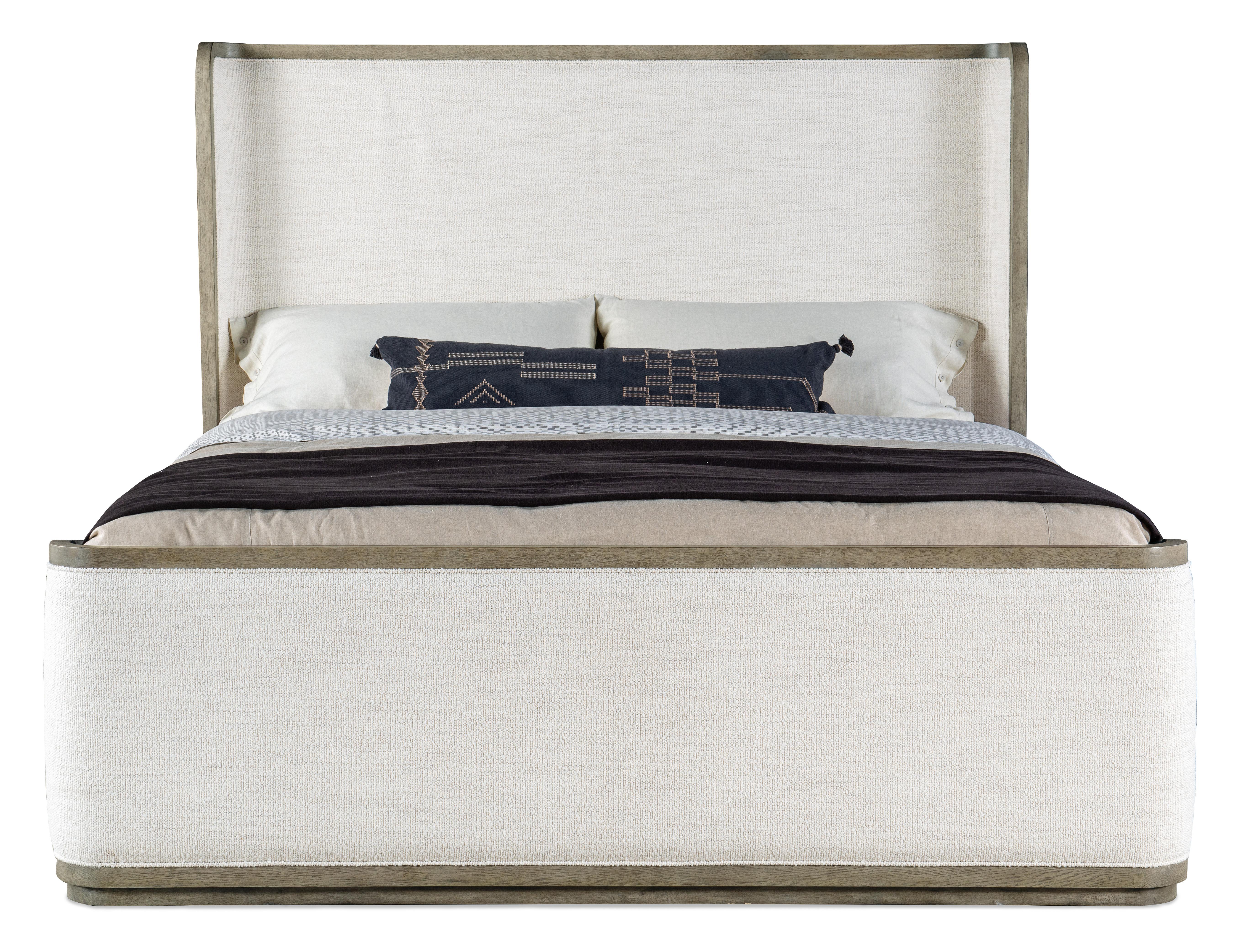 Linville Falls Boones Queen Upholstered Shelter Bed - Luxury Home Furniture (MI)