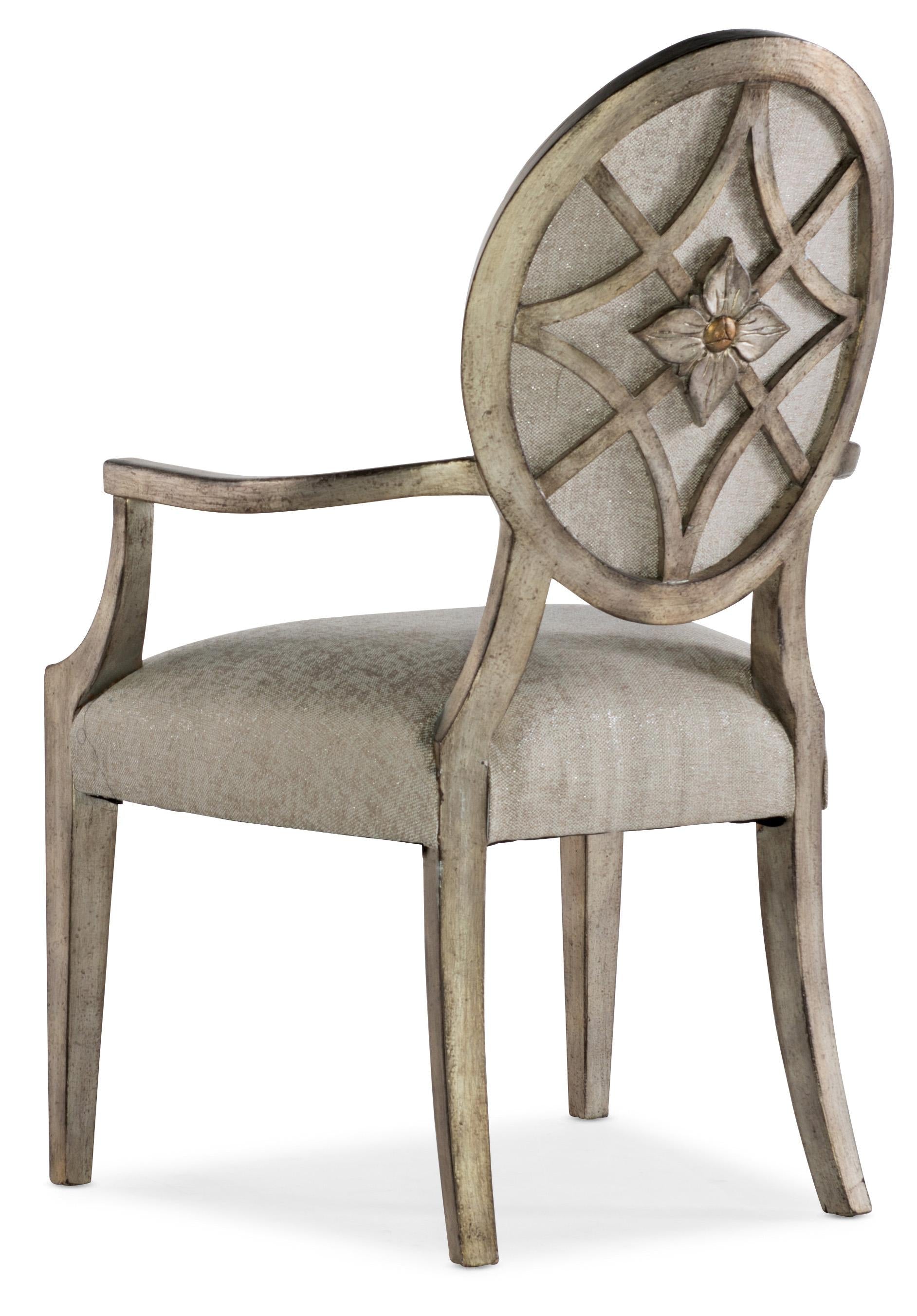Sanctuary Romantique Oval Arm Chair - 2 per carton/price ea - Luxury Home Furniture (MI)