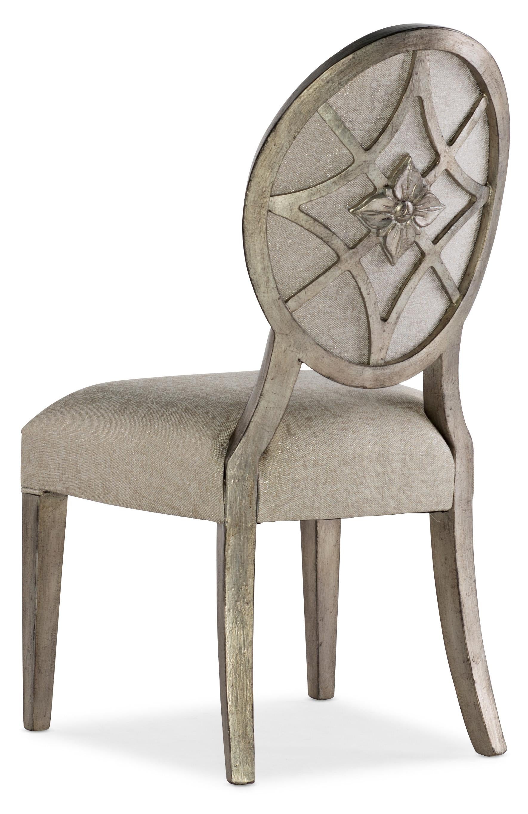 Sanctuary Romantique Oval Side Chair - 2 per carton/price ea - Luxury Home Furniture (MI)