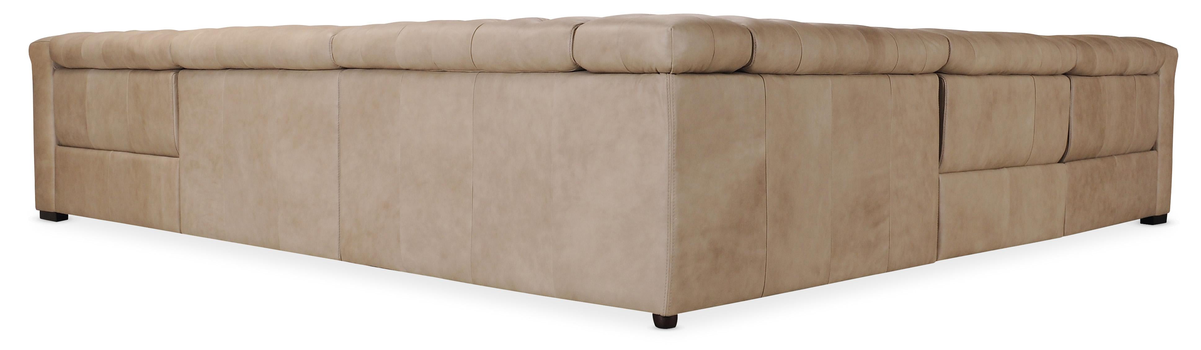 Savion Grandier 5-Piece Power HR Sectional w/2 Power Recline - Luxury Home Furniture (MI)