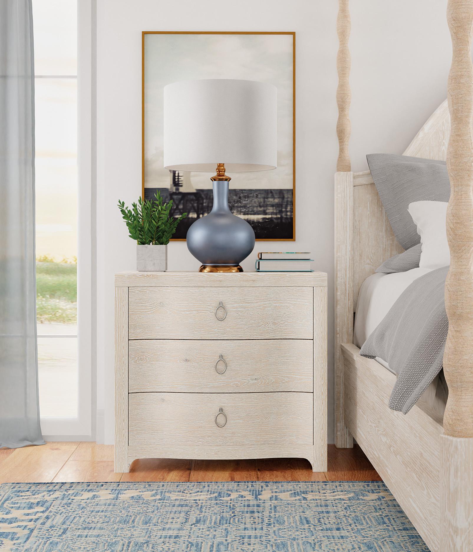 Serenity Antigua Three Drawer Nightstand - 6350-90116-80