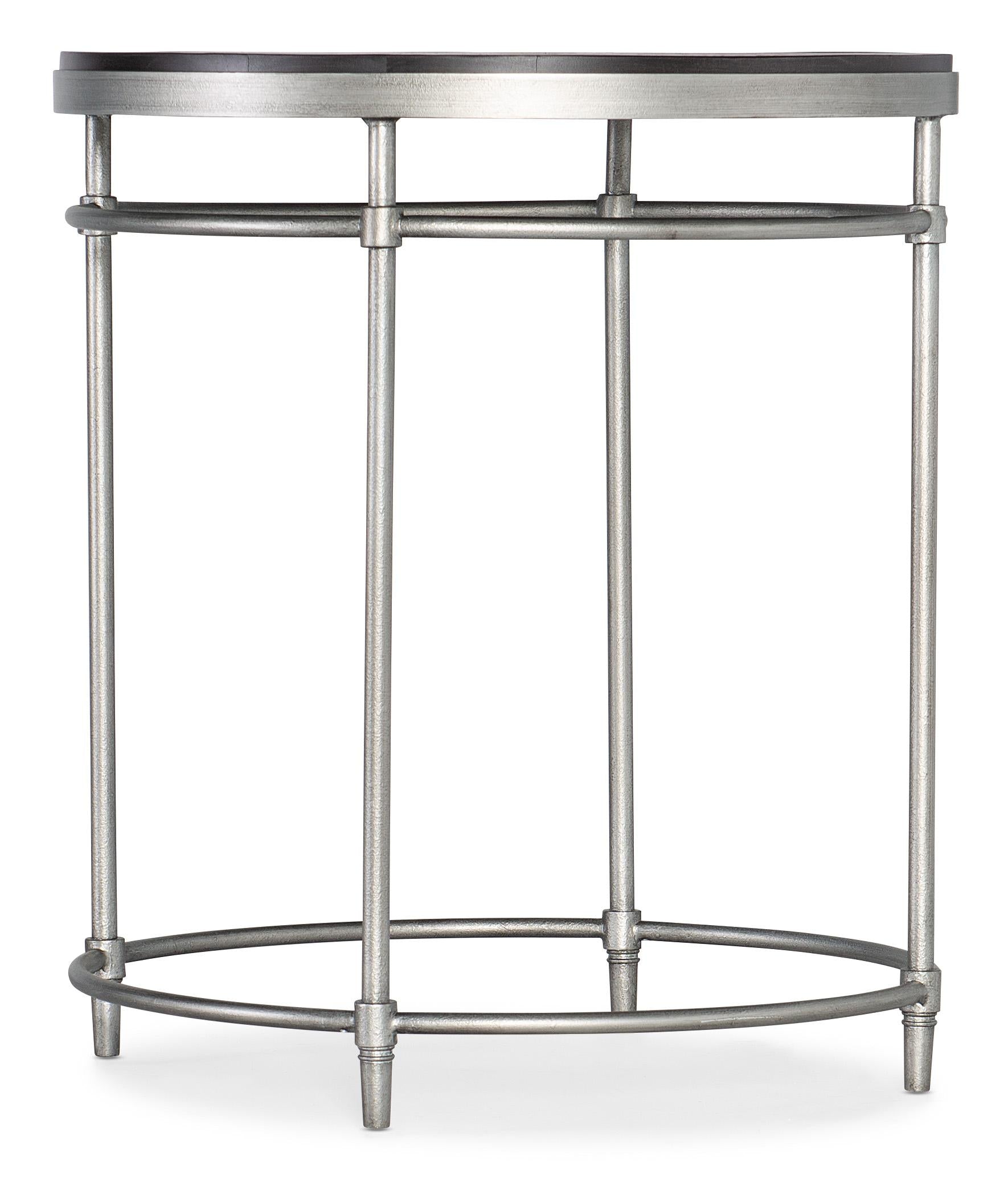 St. Armand Round End Table - 5601-80113-BLK