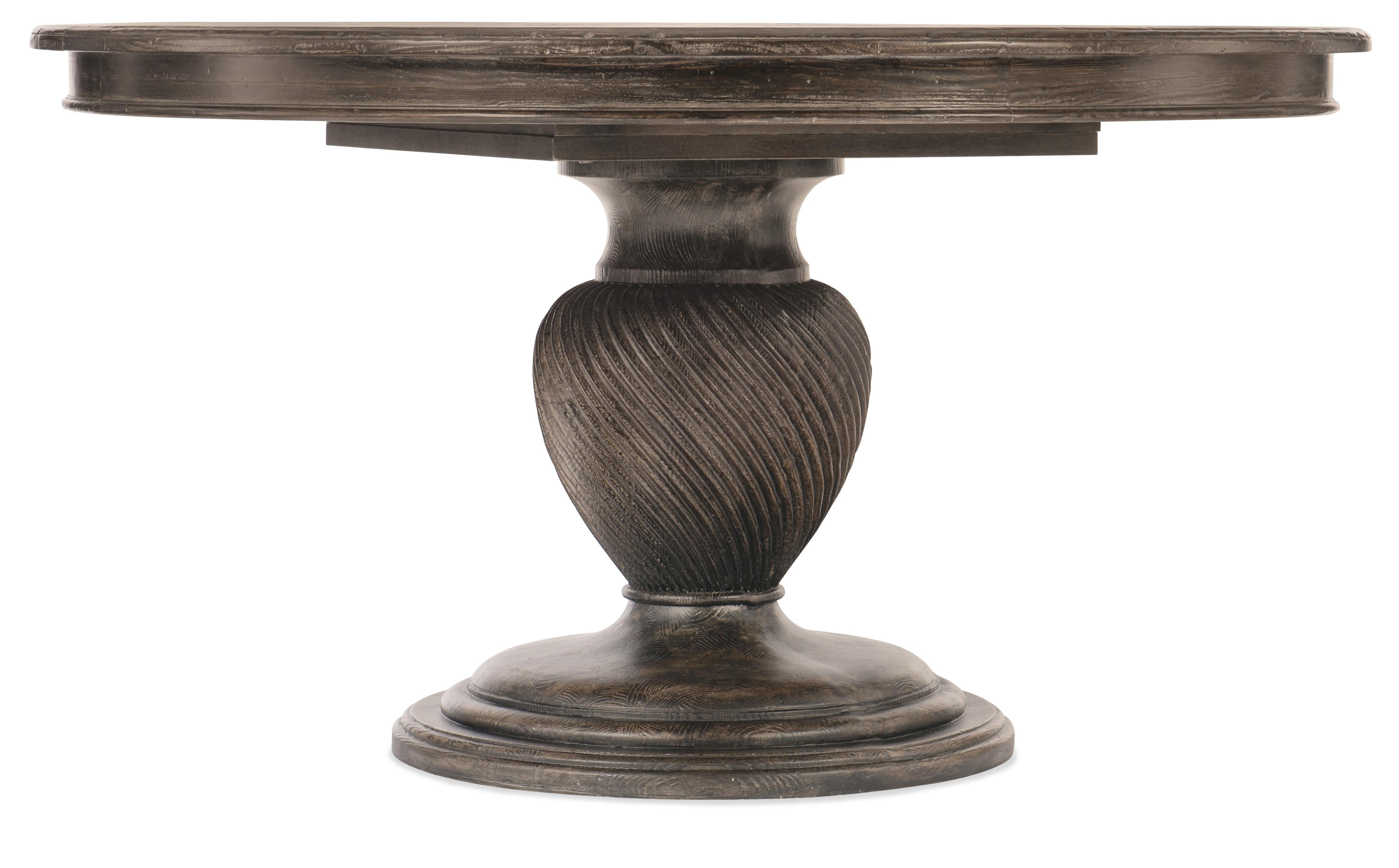 Traditions 54in Round Dining Table with One 20-inch Leaf - 5961-75201-89