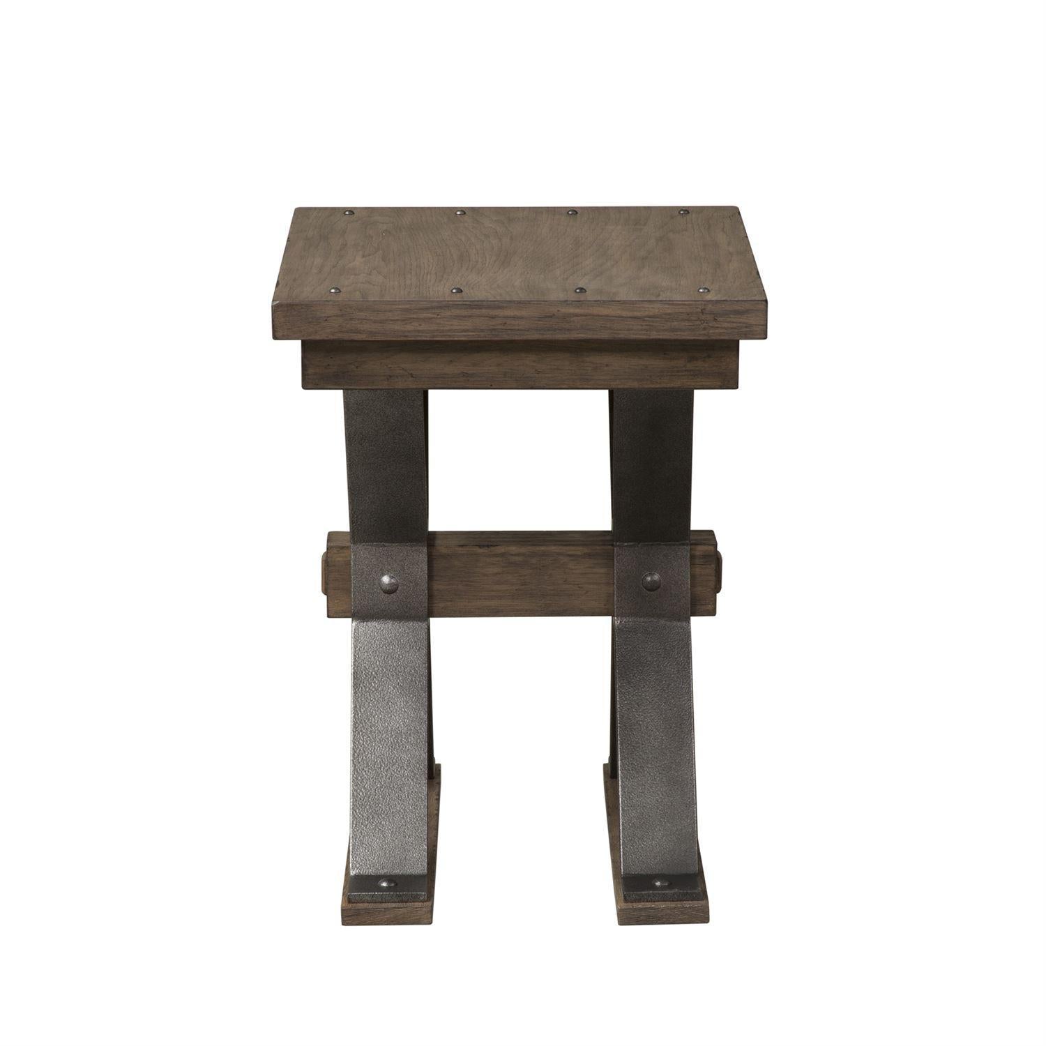 Liberty Sonoma Road Chair Side Table in Weathered Beaten Bark