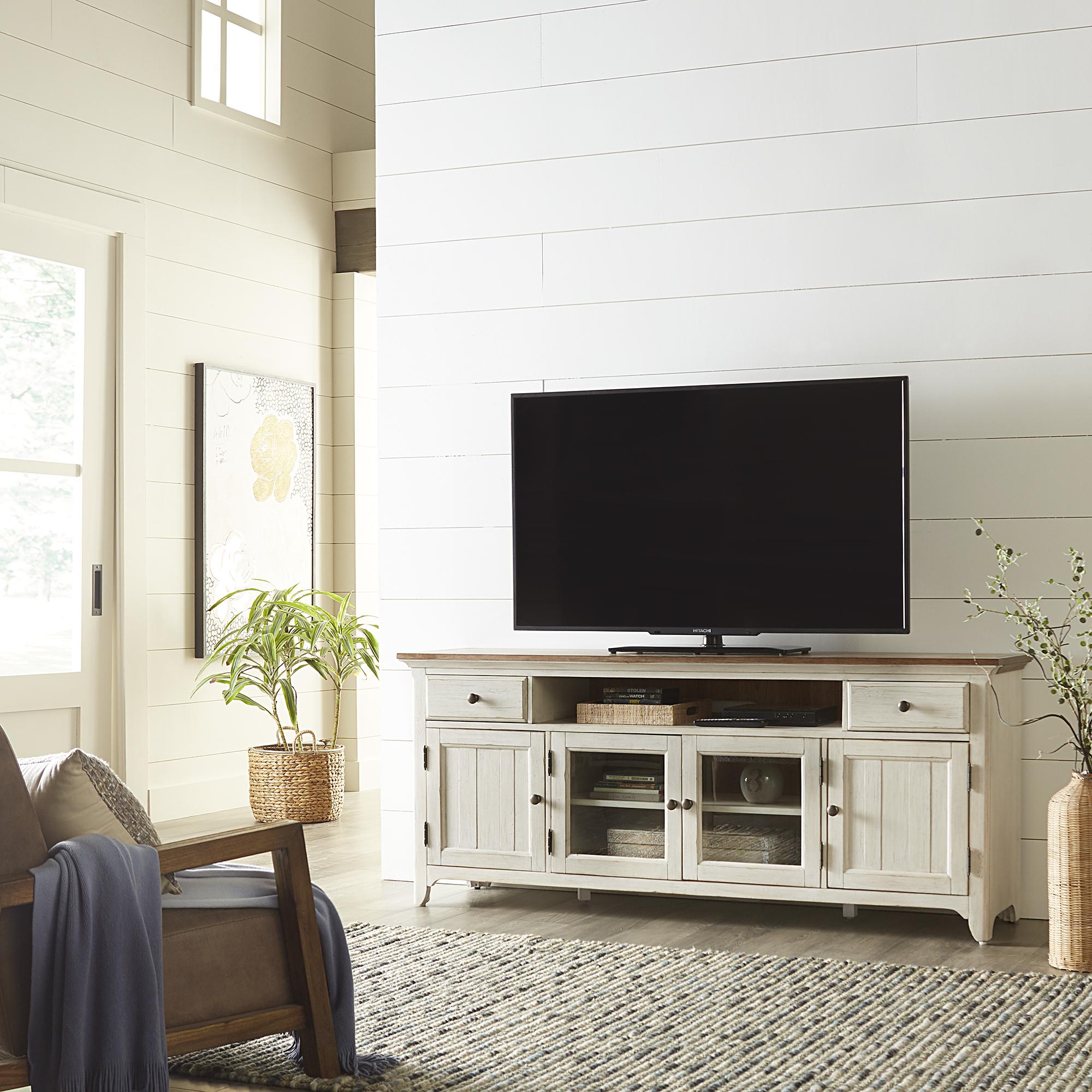 Farmhouse Reimagined Entertainment TV Stand - Luxury Home Furniture (MI)