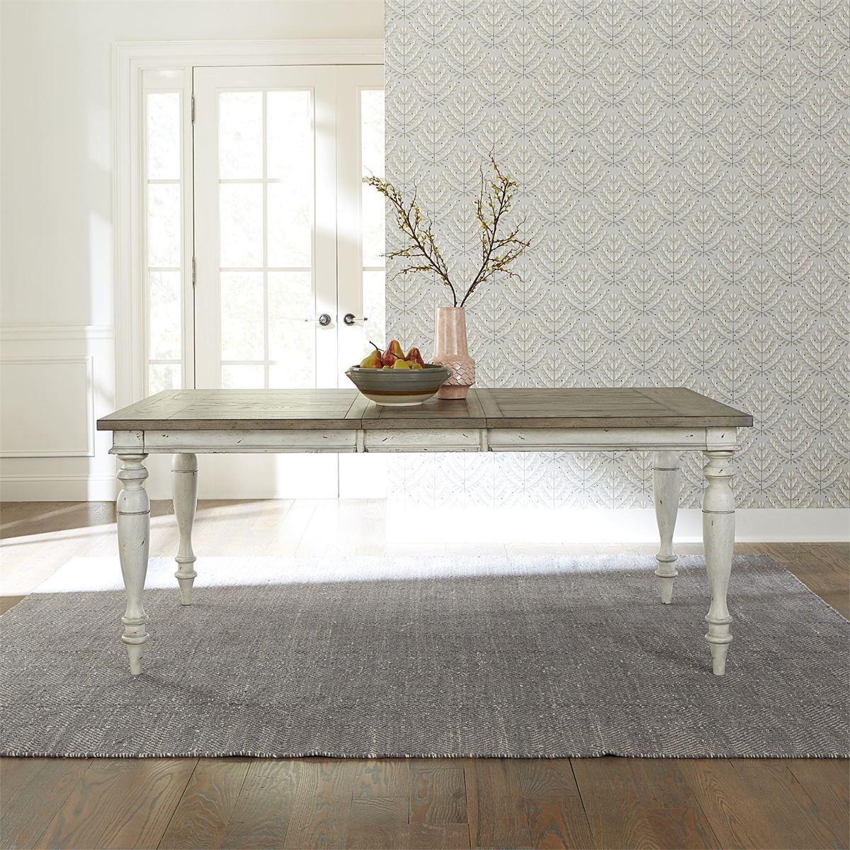 Liberty Furniture Whitney Rectangular Leg Table in Weathered Gray image