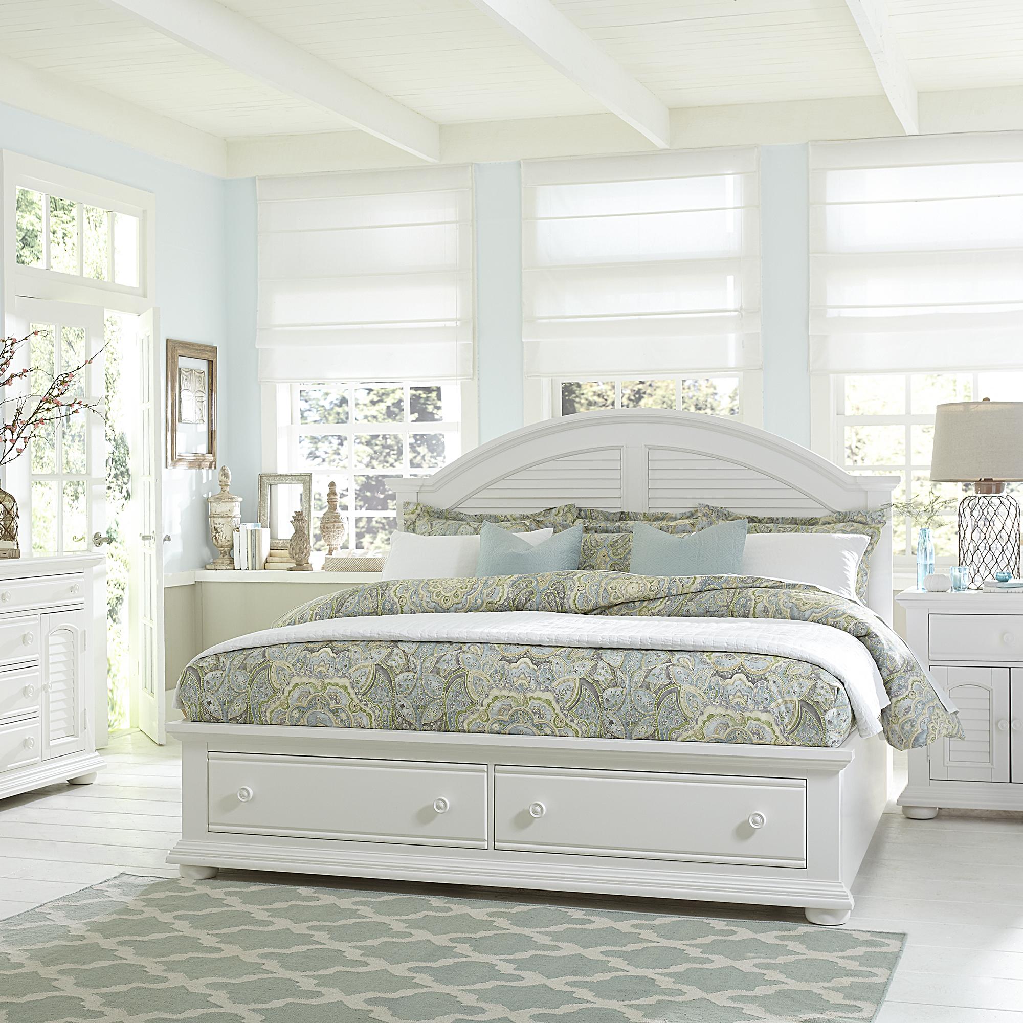 Summer House I Queen Poster Bed, Dresser & Mirror, Nightstand image