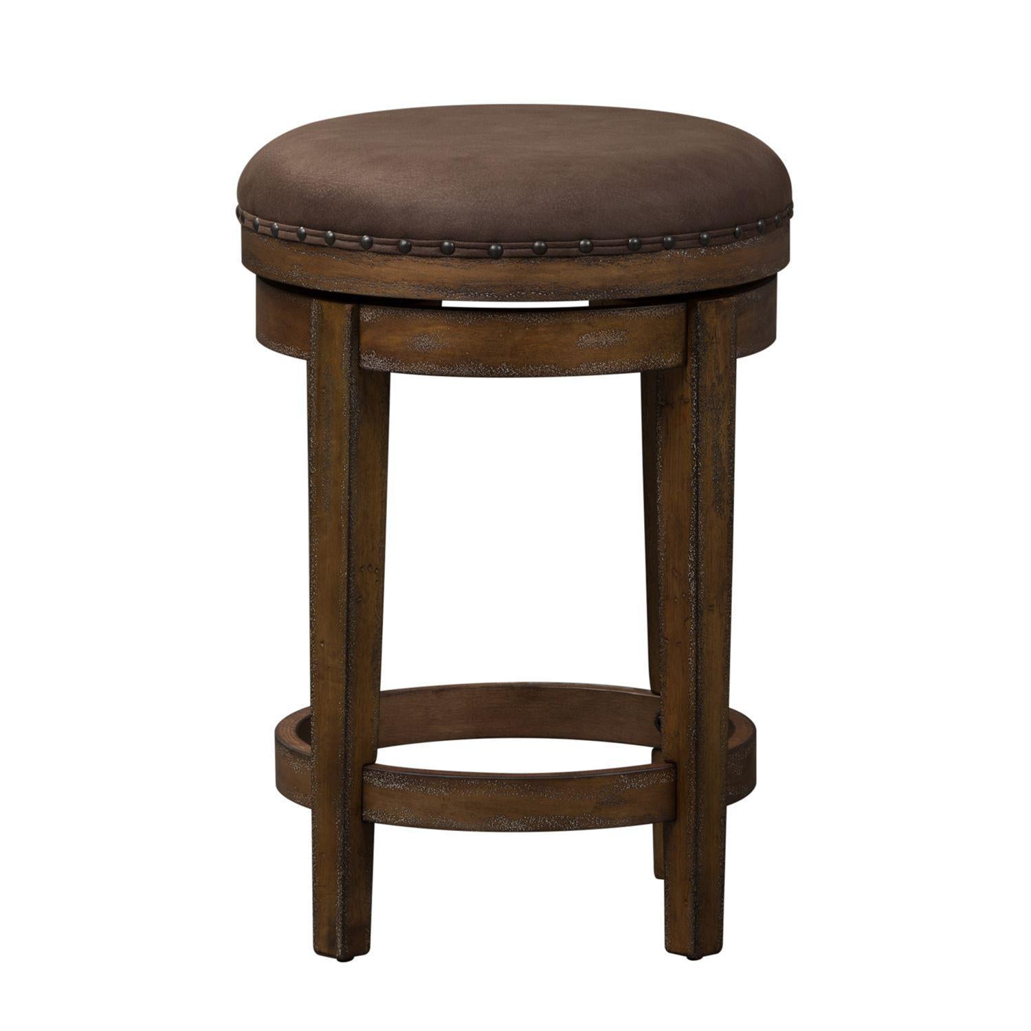 Liberty Aspen Skies Swivel Barstool in Weathered Brown image