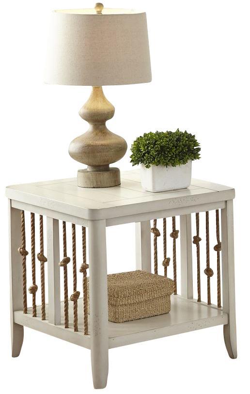 Liberty Furniture Dockside II End Table in White