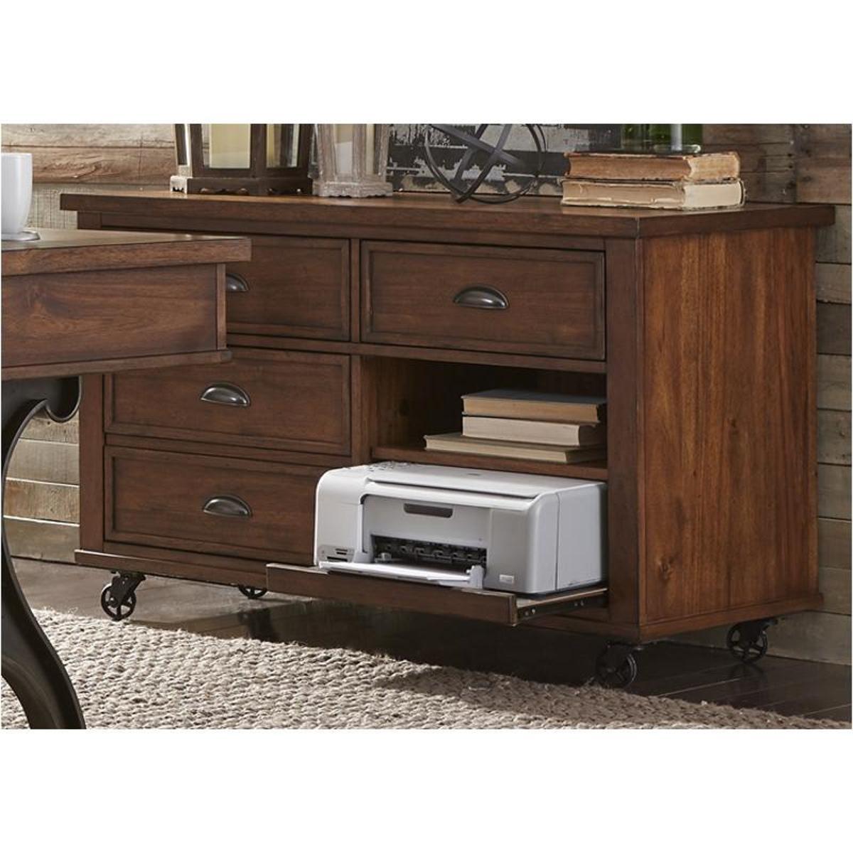 Liberty Arlington House Open Bookcase in Cobblestone Brown