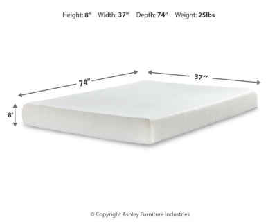 Chime 8 Inch Memory Foam Mattress in a Box - Luxury Home Furniture (MI)