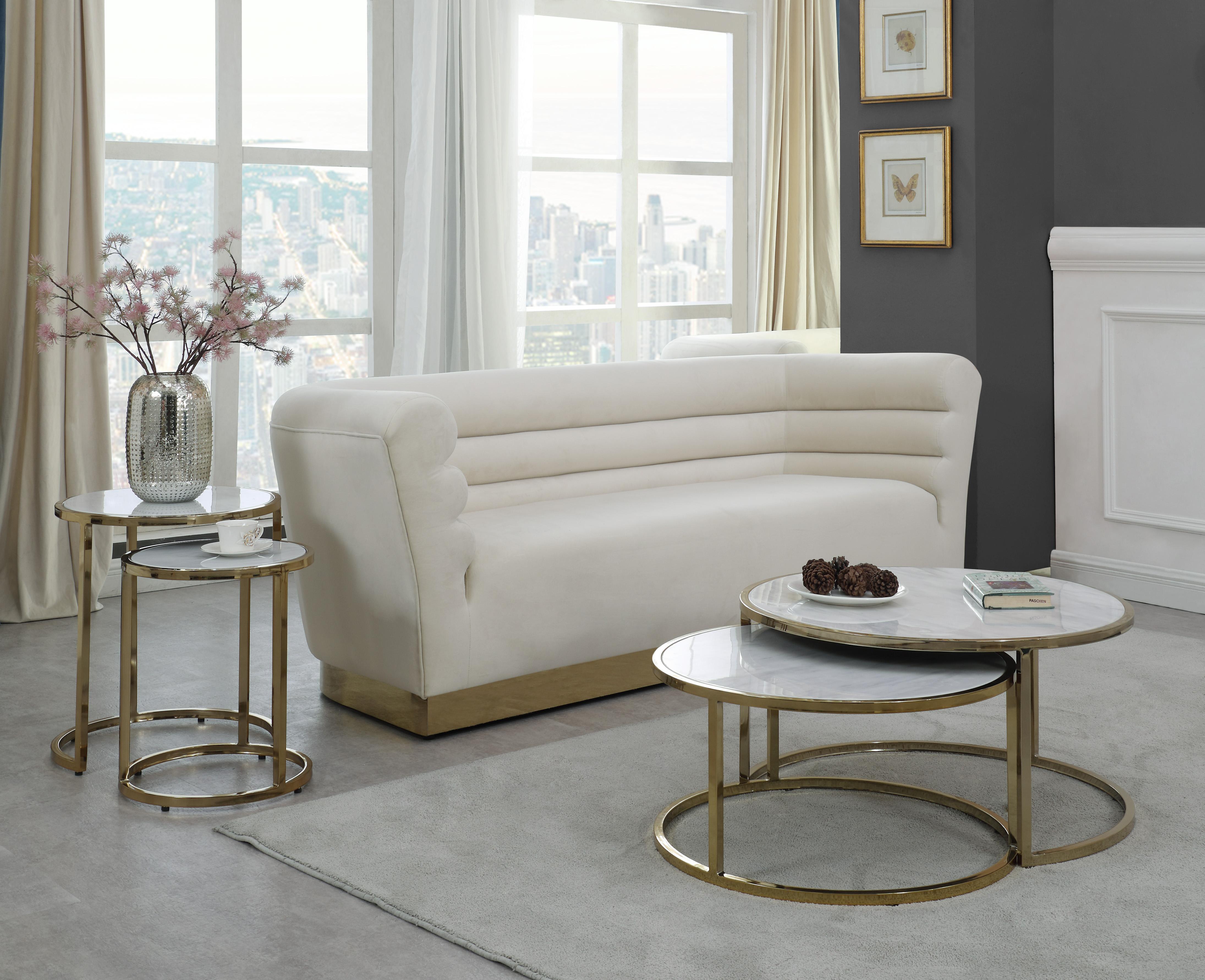 Massimo Gold End Table - Luxury Home Furniture (MI)