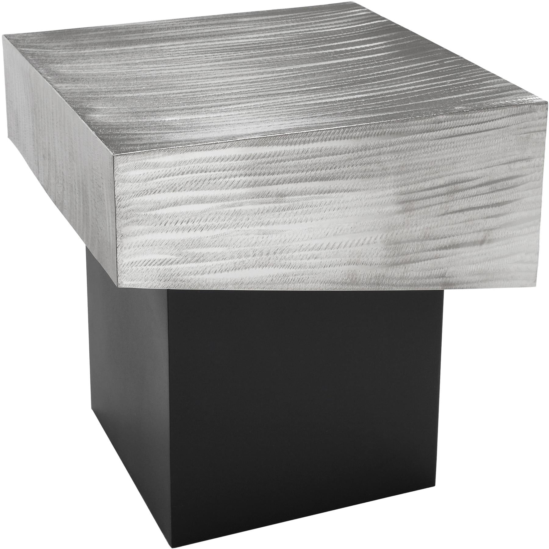 Palladium Silver End Table - Luxury Home Furniture (MI)