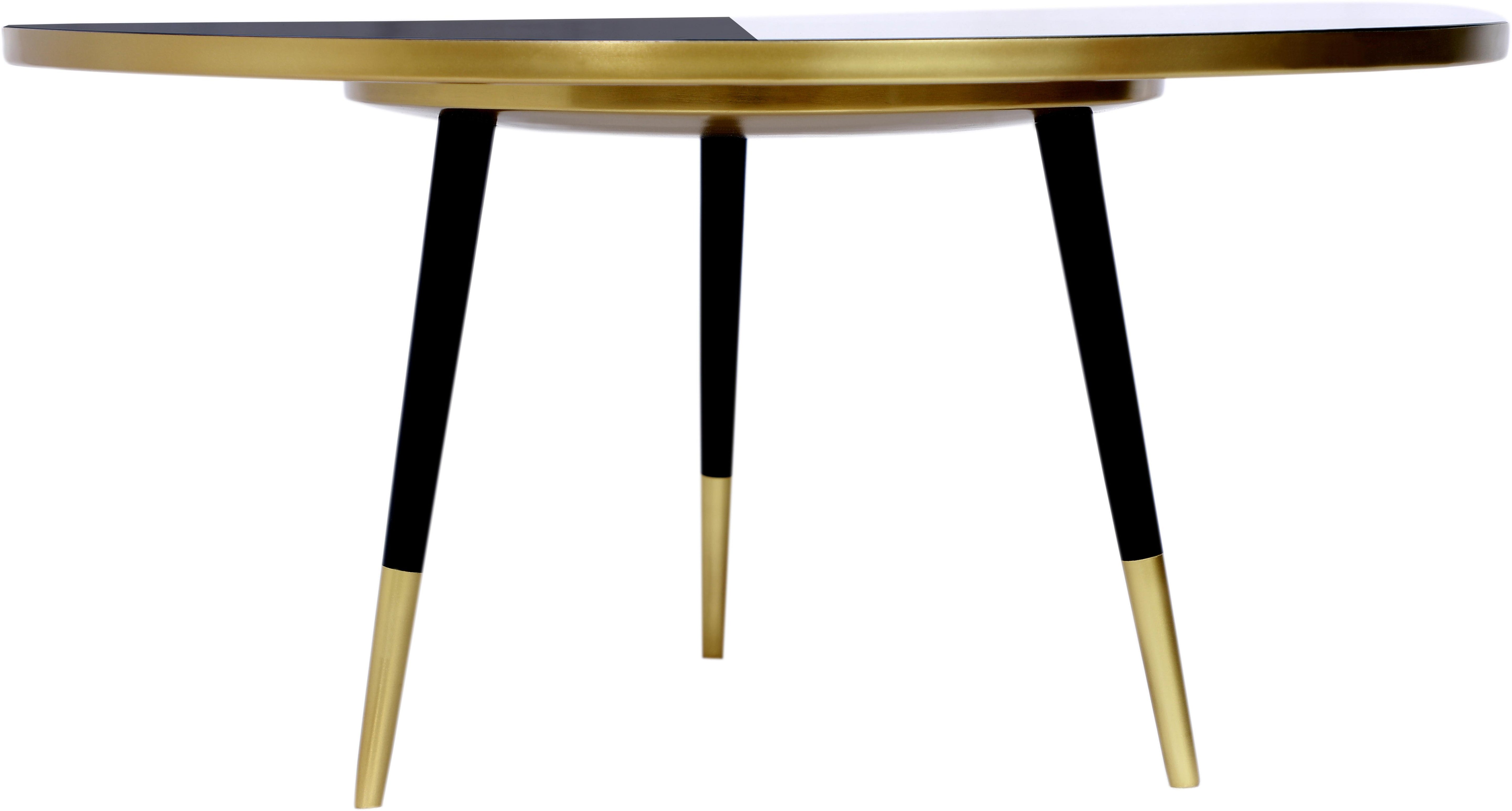 Reflection Gold / Black Coffee Table - Luxury Home Furniture (MI)