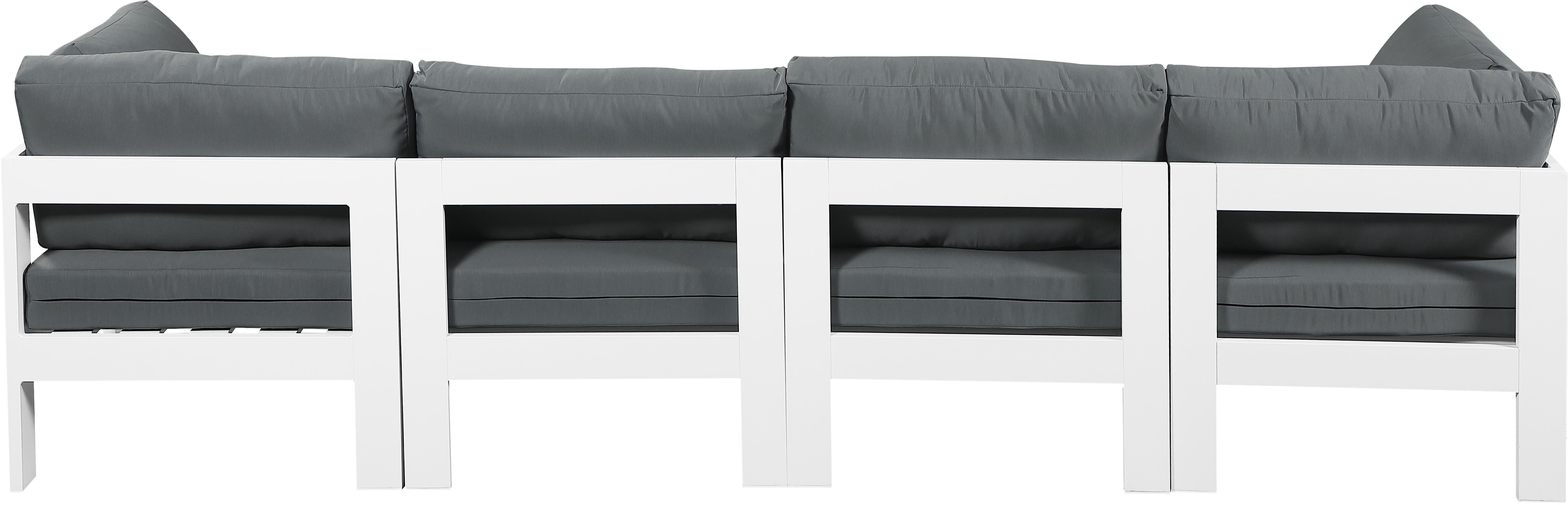 Nizuc Grey Waterproof Fabric Outdoor Patio Modular Sofa - Luxury Home Furniture (MI)
