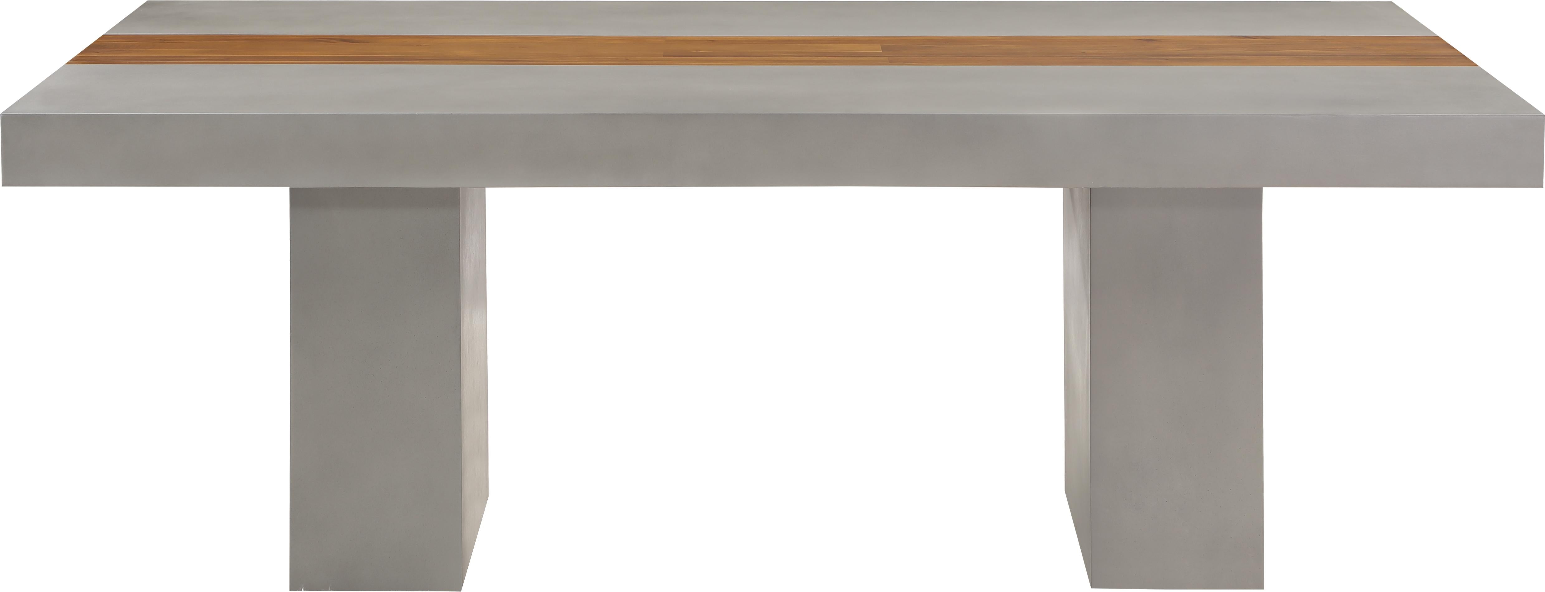 Rio Light Grey Concrete Cement Dining Table (3 Boxes) - Luxury Home Furniture (MI)