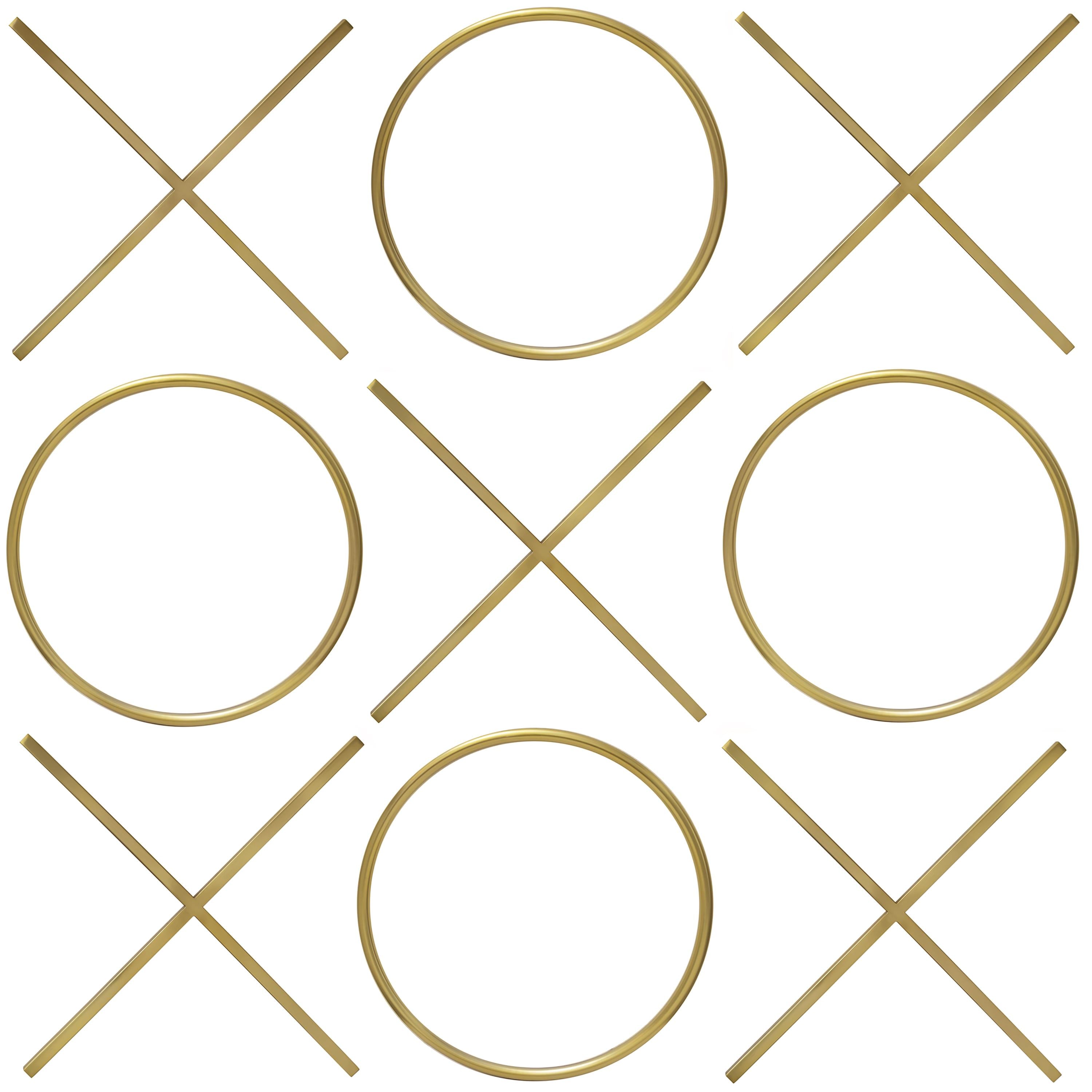 XOXO Gold Stainless Steel Wall Decor - Luxury Home Furniture (MI)
