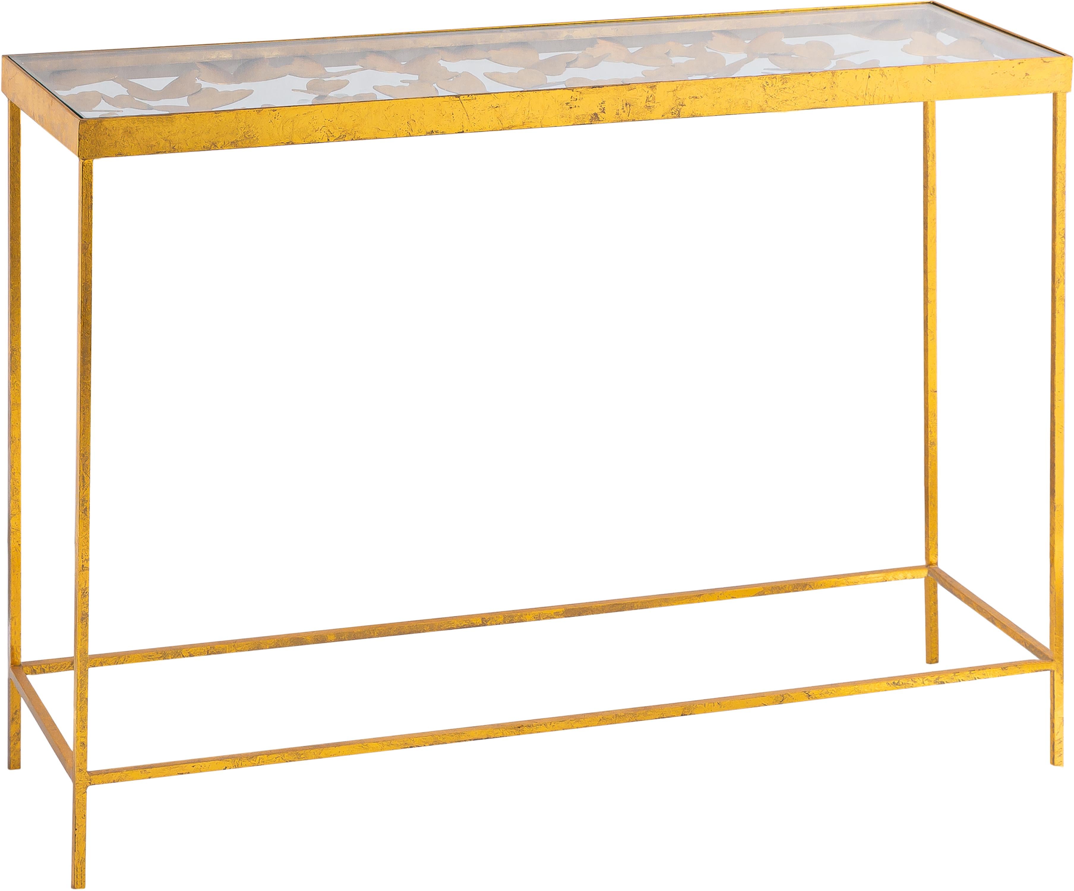 Butterfly Gold Console Table - Luxury Home Furniture (MI)
