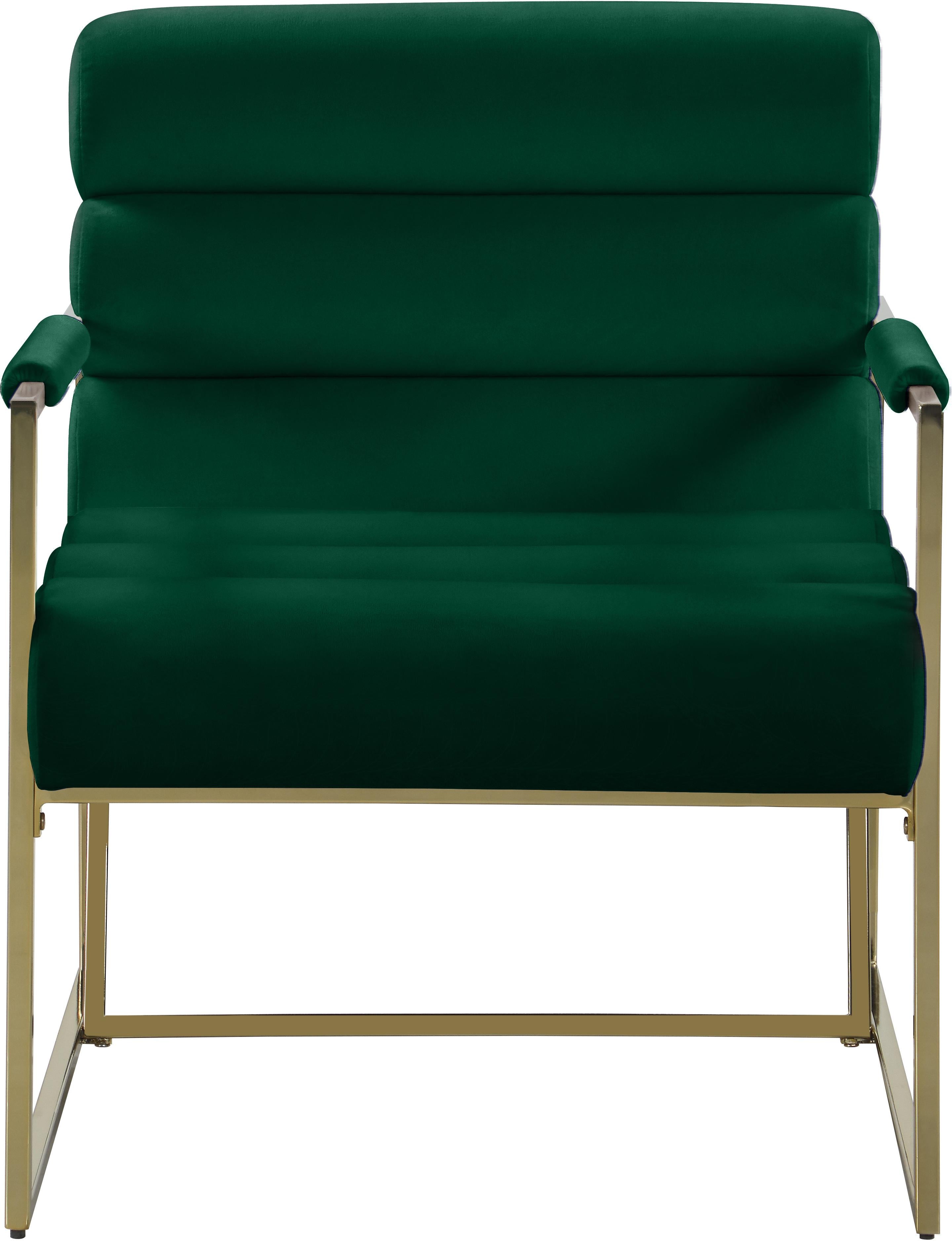 Wayne Green Velvet Accent Chair - Luxury Home Furniture (MI)