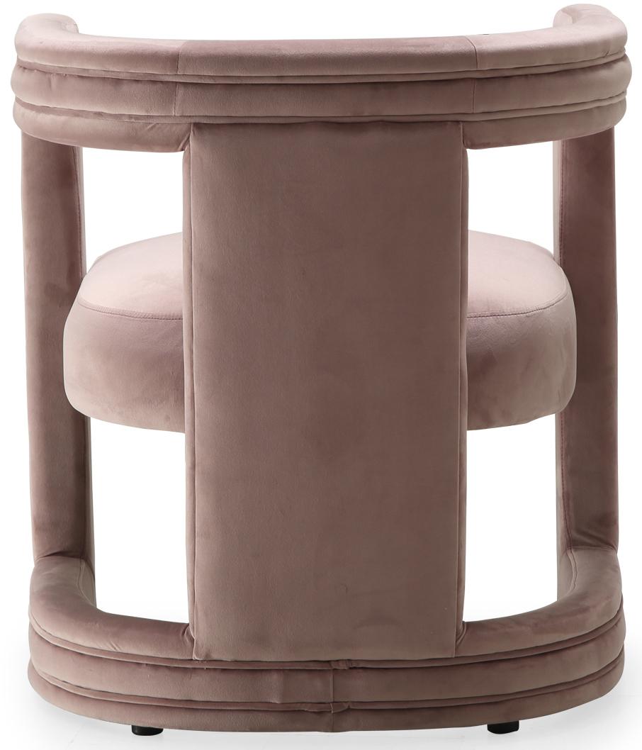 Blair Pink Velvet Accent Chair - Luxury Home Furniture (MI)