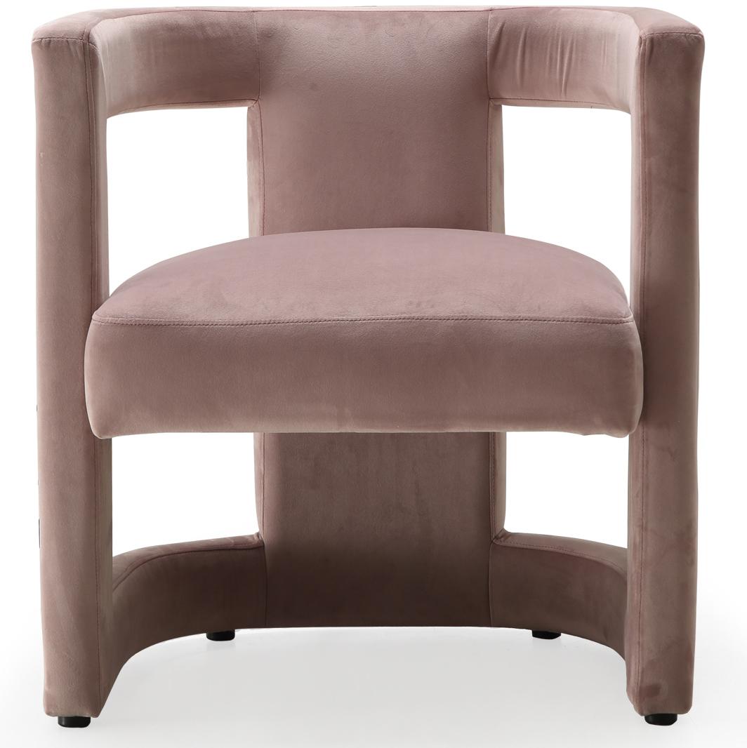 Blair Pink Velvet Accent Chair - Luxury Home Furniture (MI)