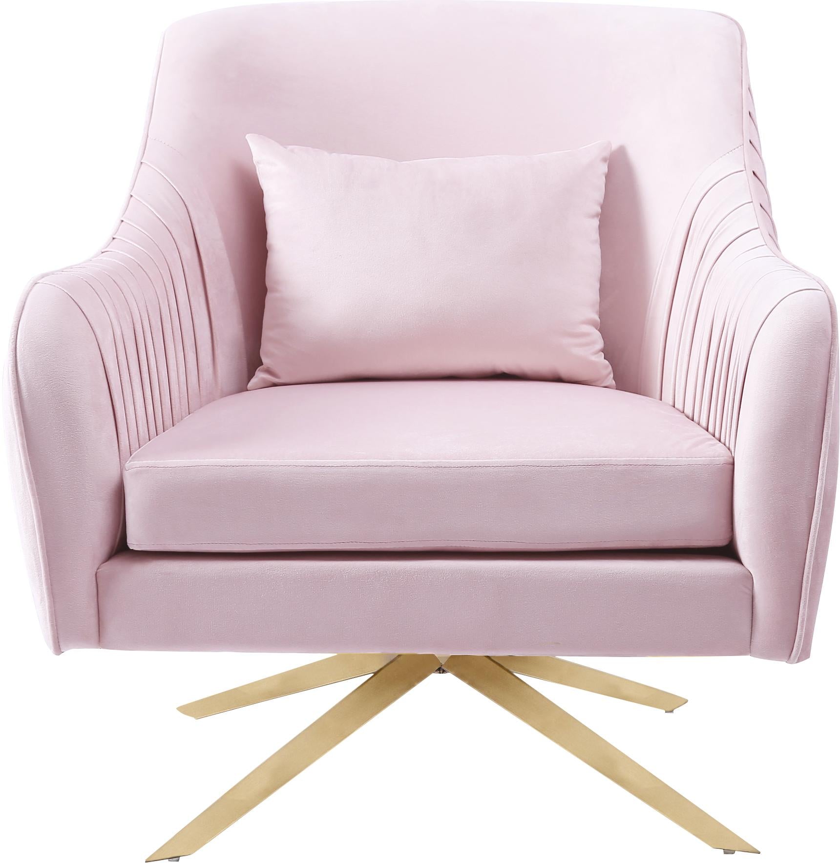 Paloma Pink Velvet Accent Chair