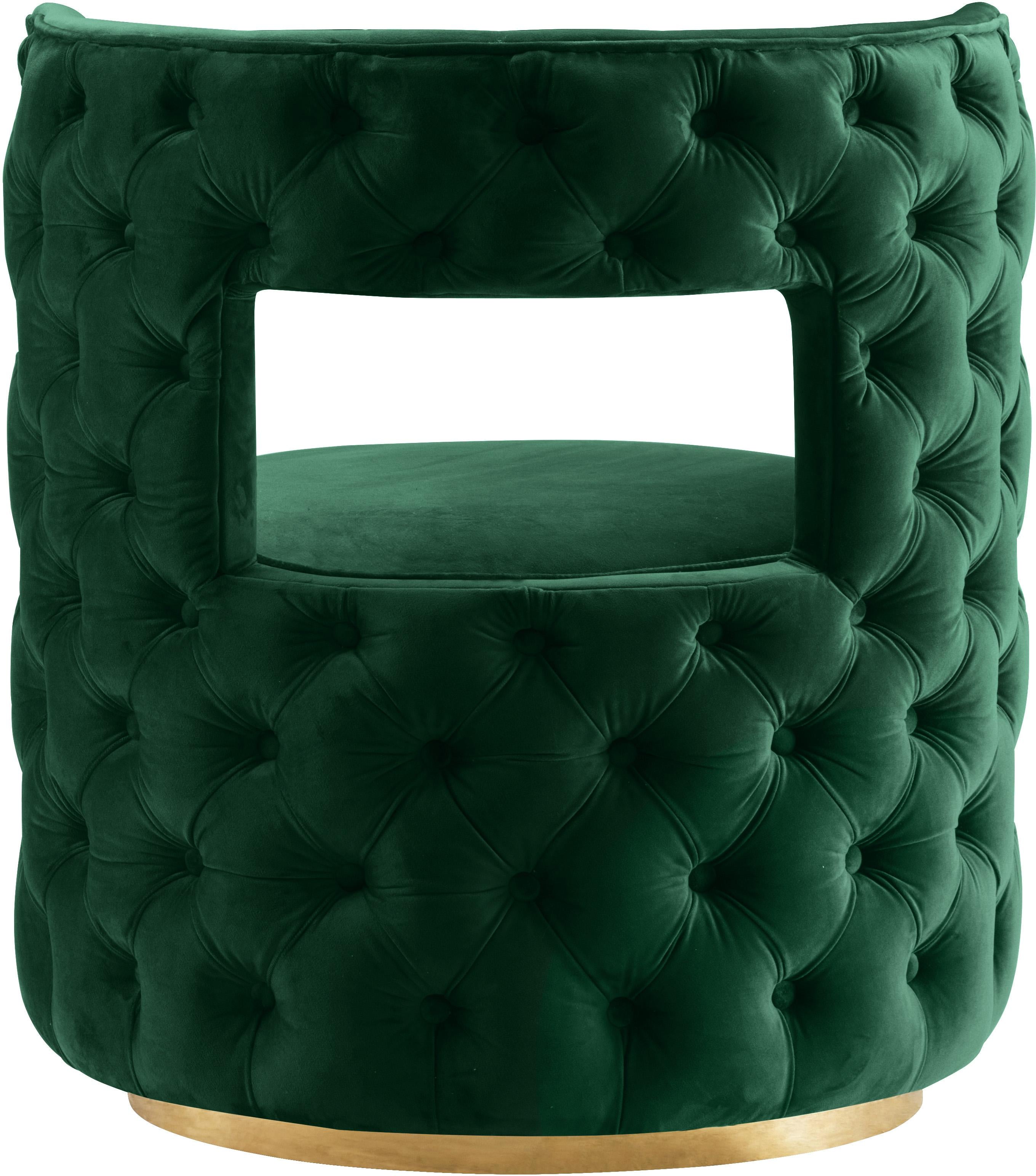 Theo Green Velvet Accent Chair - Luxury Home Furniture (MI)