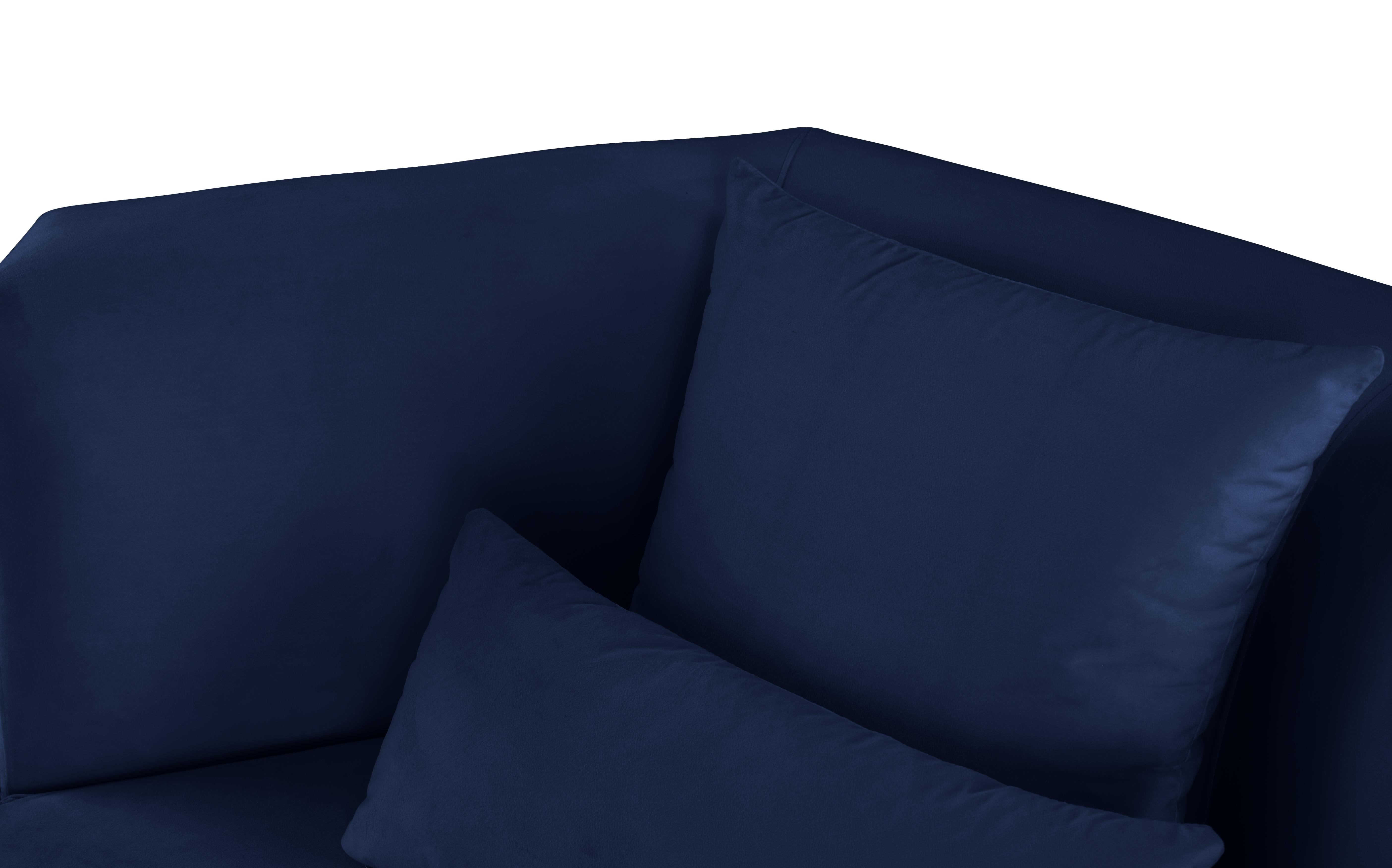 Marquis Navy Velvet Sofa - Luxury Home Furniture (MI)