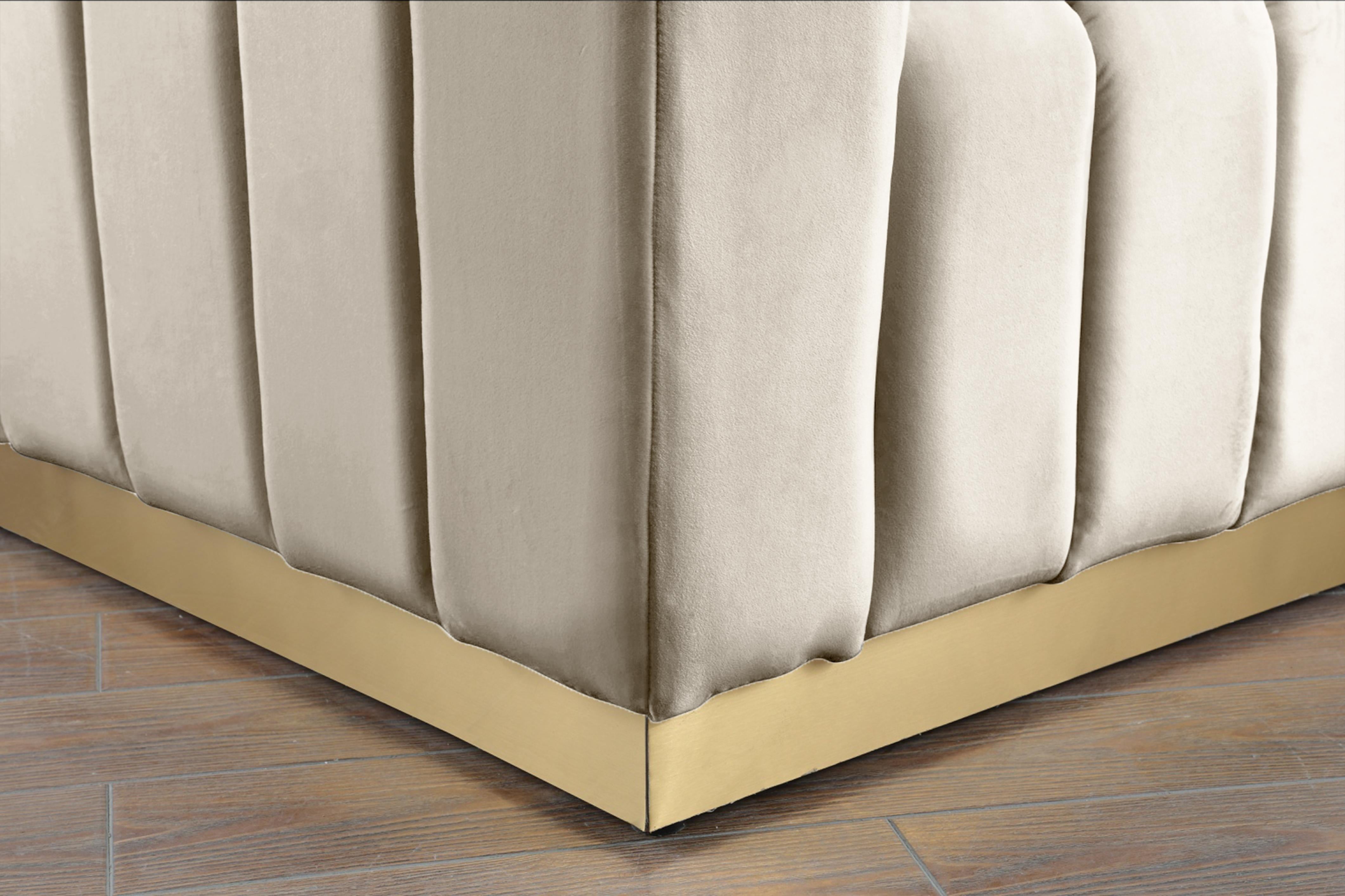 Marlon Cream Velvet Sofa - Luxury Home Furniture (MI)