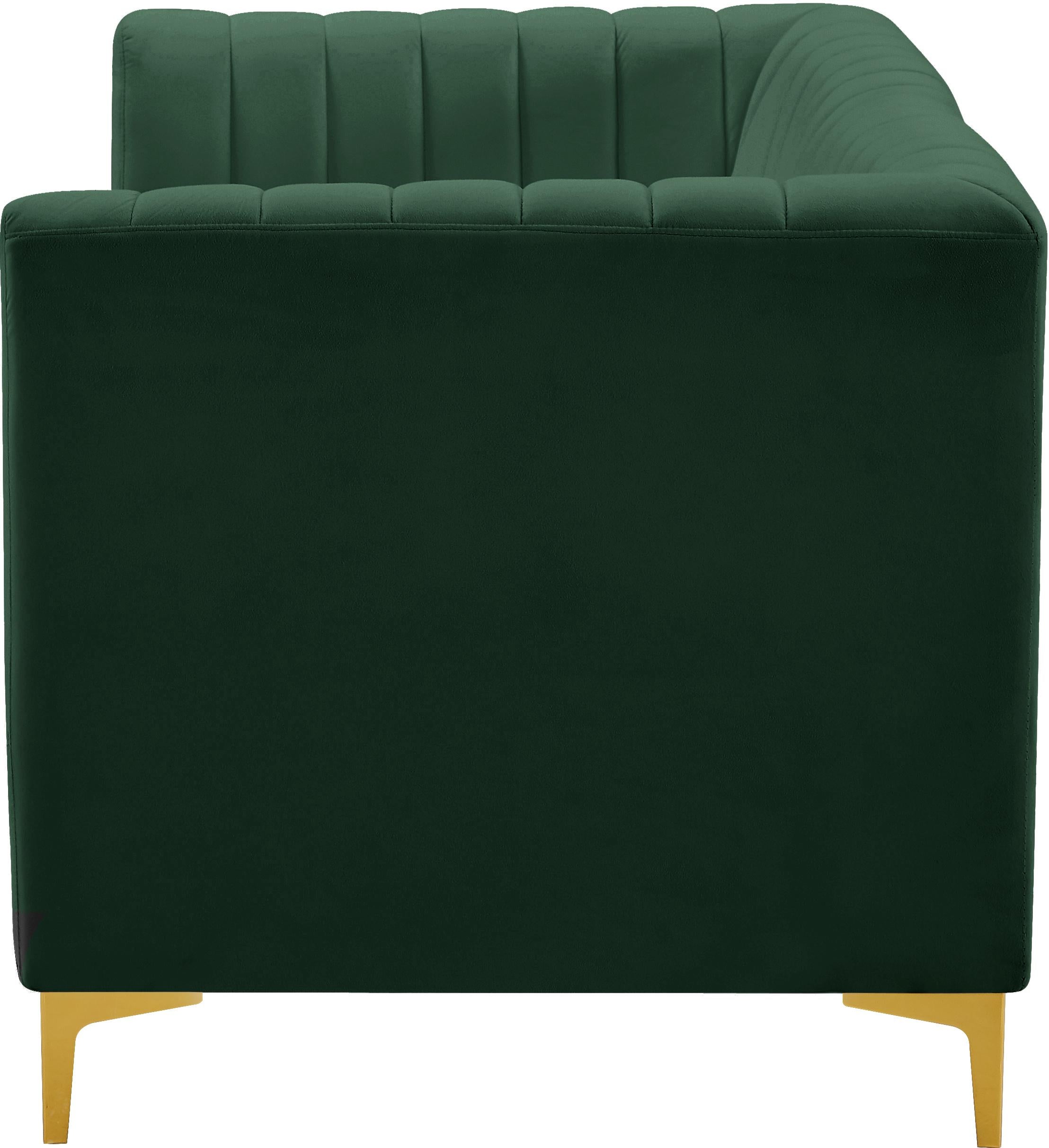 Alina Green Velvet Modular Sectional