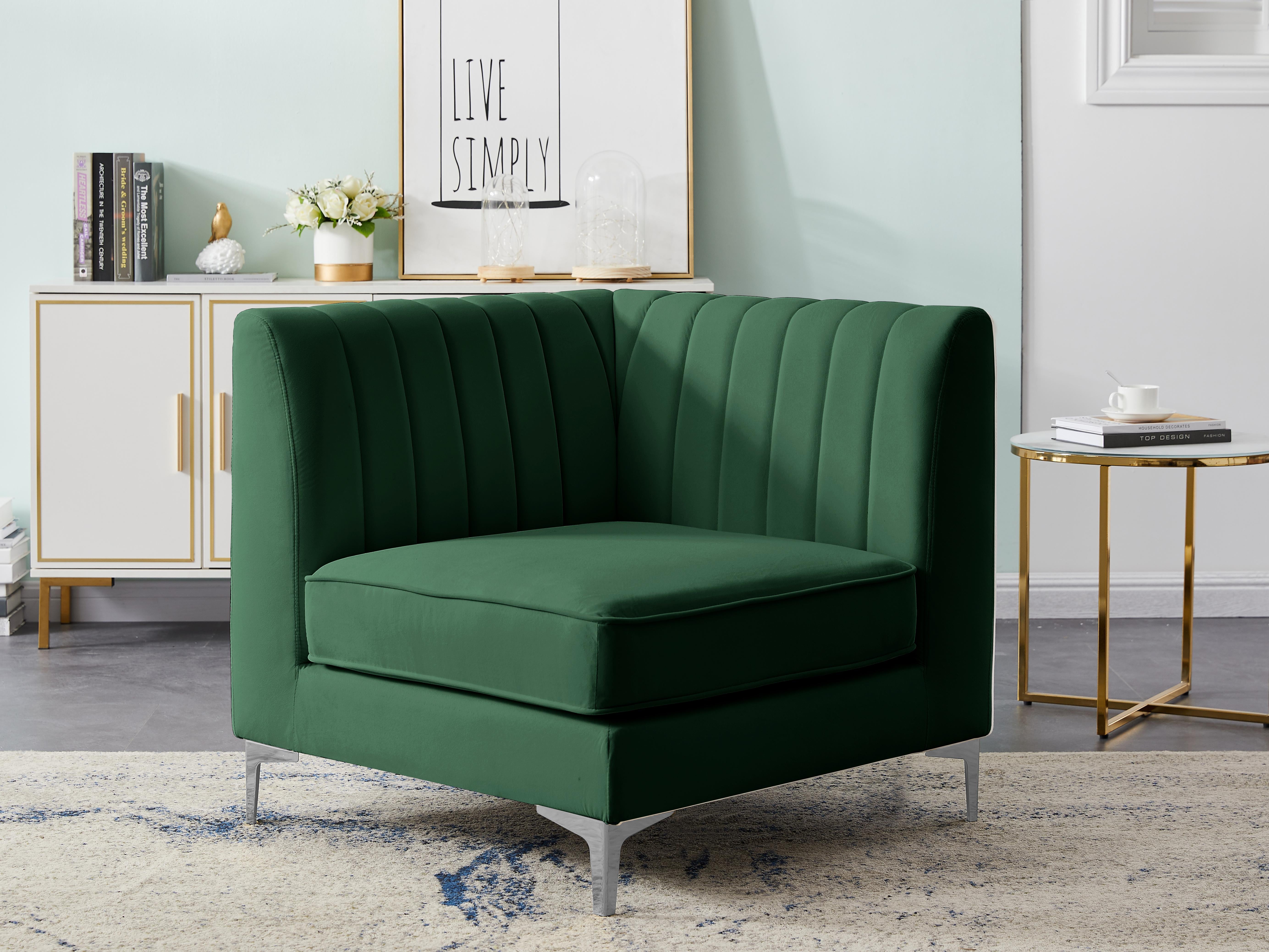 Seafoam velvet outlet chair