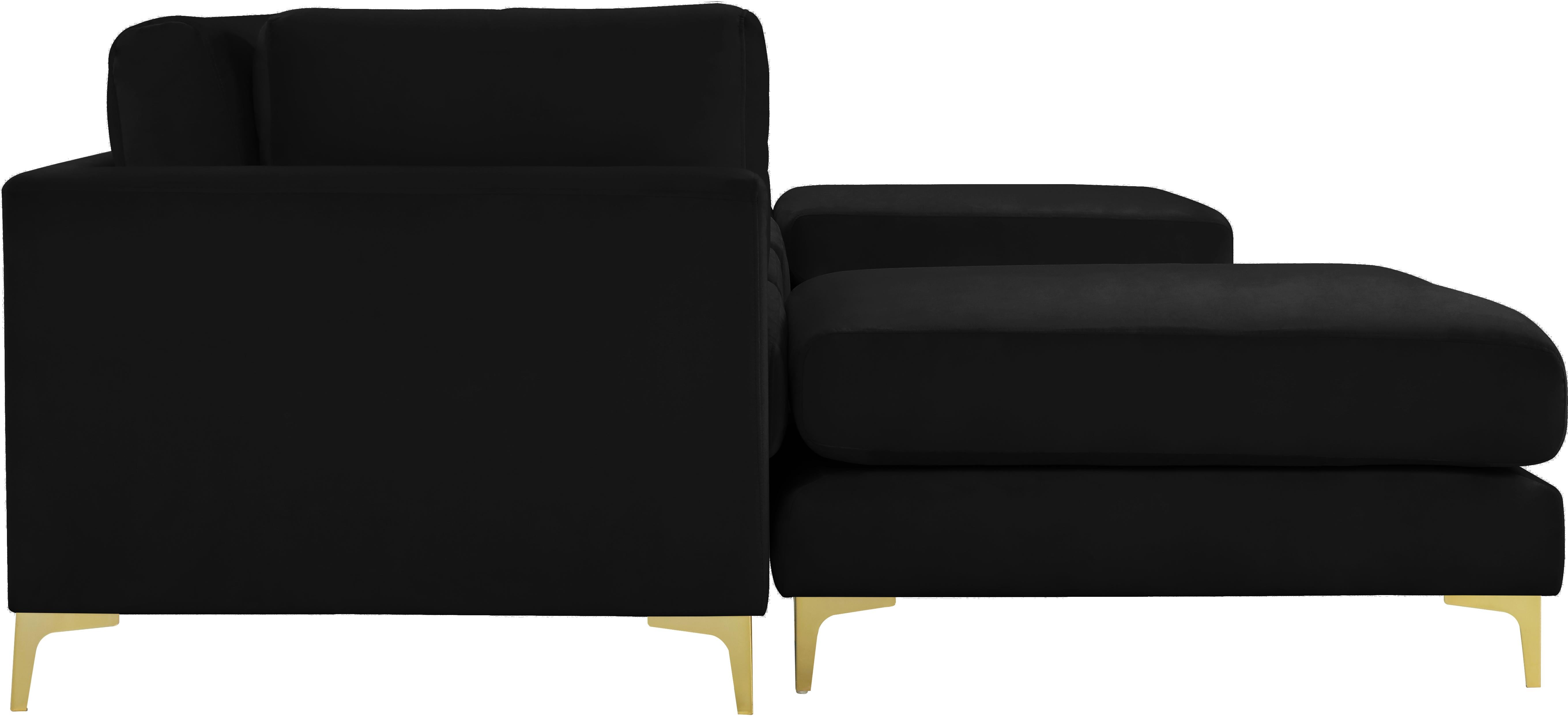 Julia Black Velvet Modular Sectional (6 Boxes) - Luxury Home Furniture (MI)