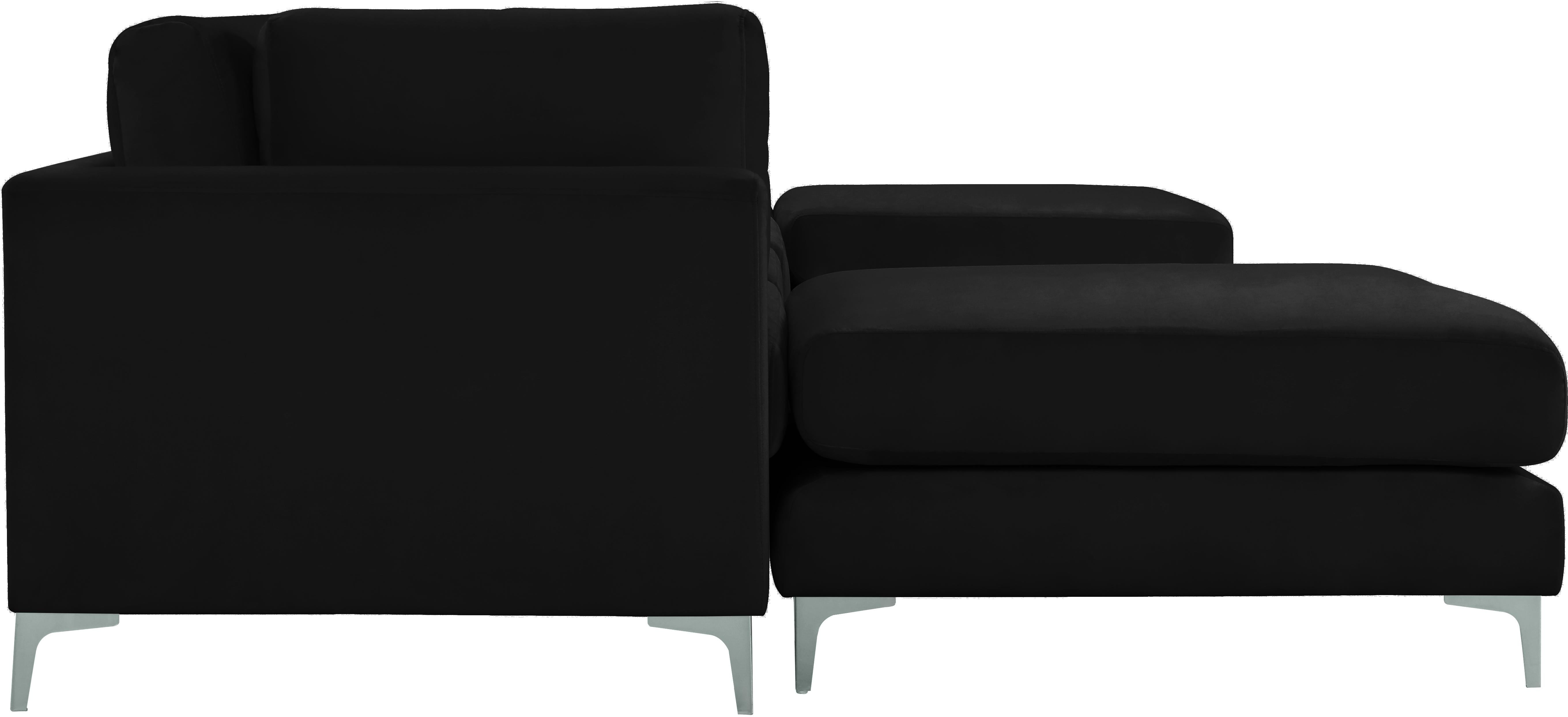 Julia Black Velvet Modular Sectional (6 Boxes) - Luxury Home Furniture (MI)