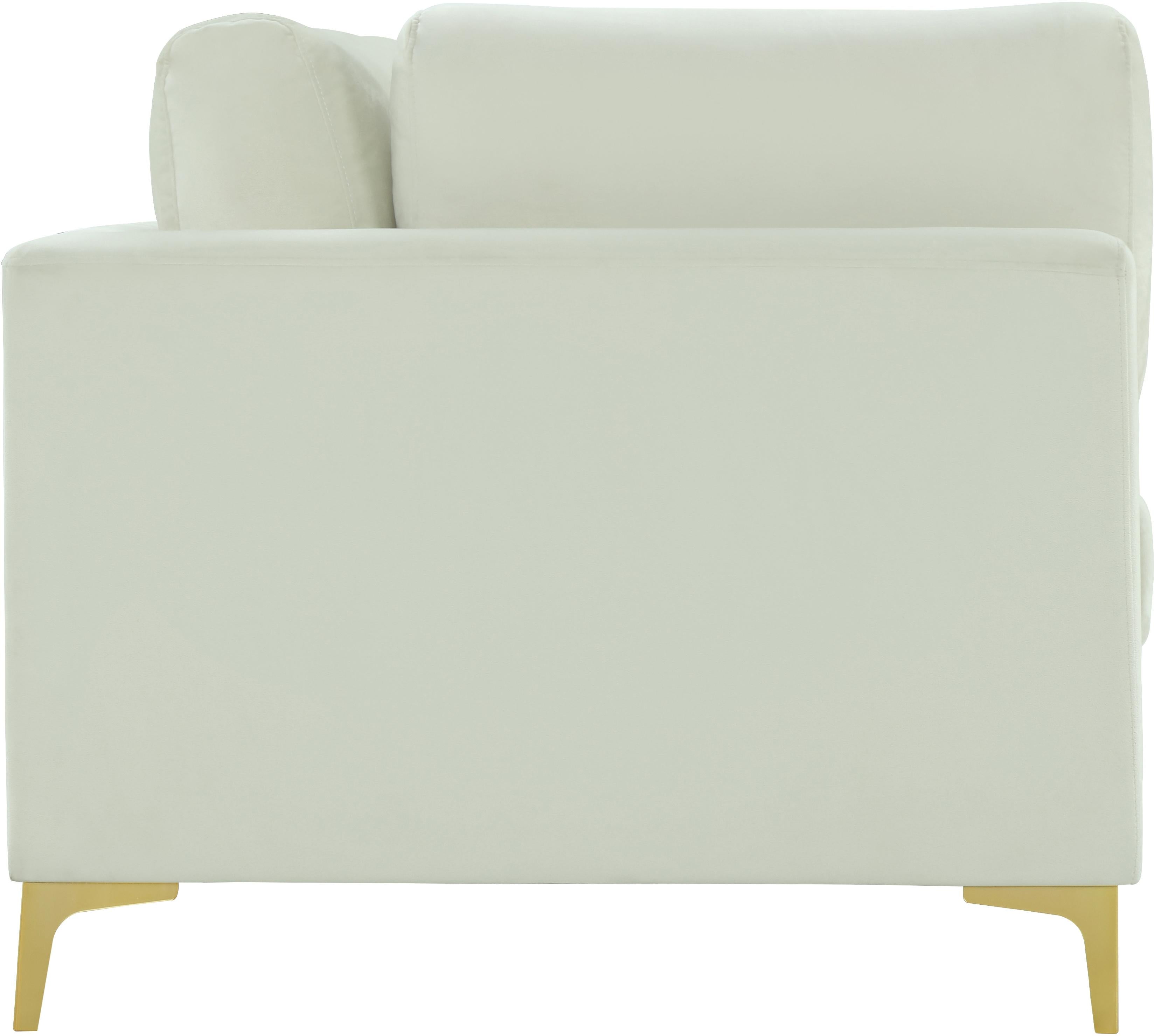 Julia Cream Velvet Modular Sofa (4 Boxes) - Luxury Home Furniture (MI)