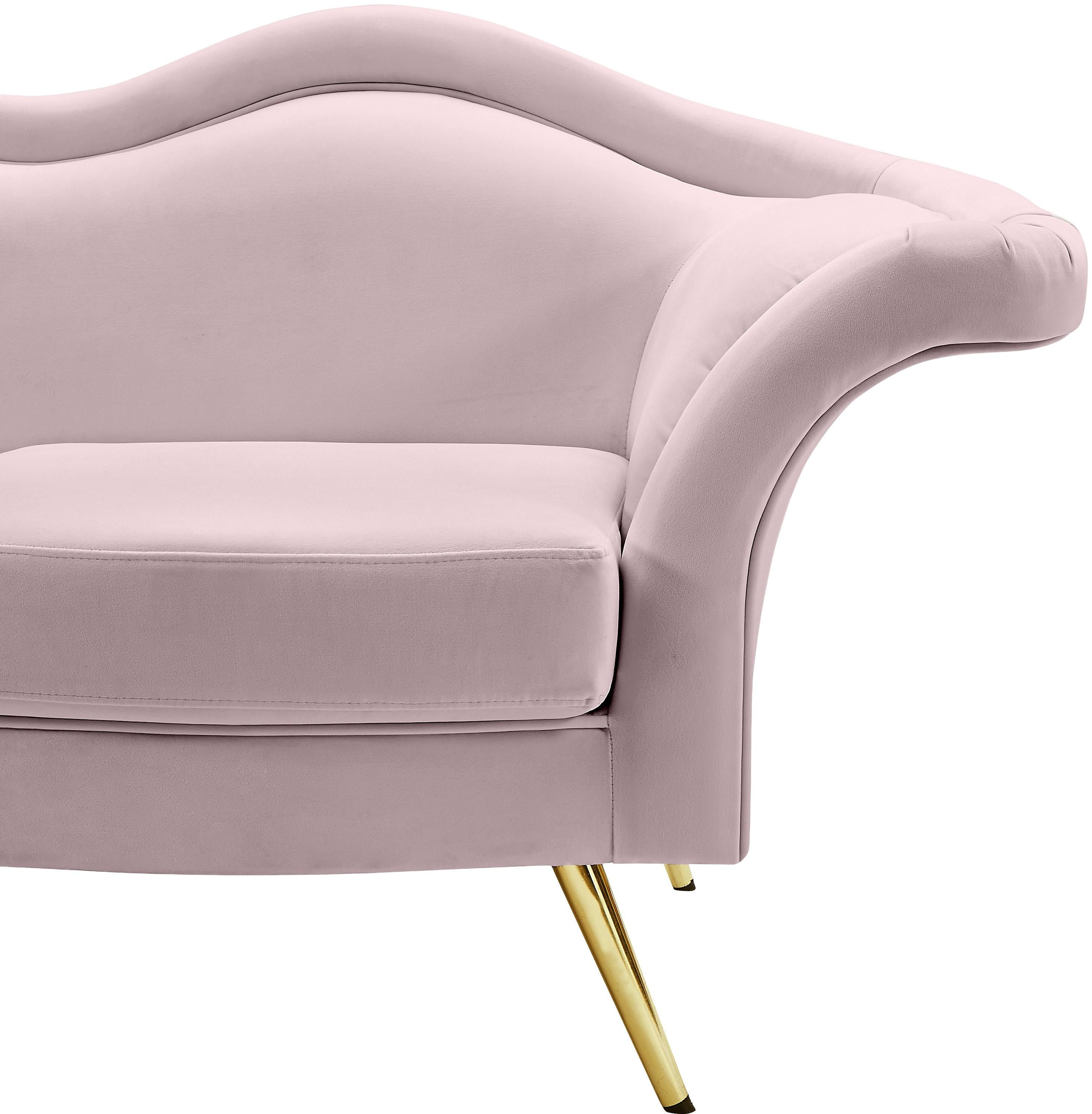 Lips Pink Velvet Chair - Luxury Home Furniture (MI)