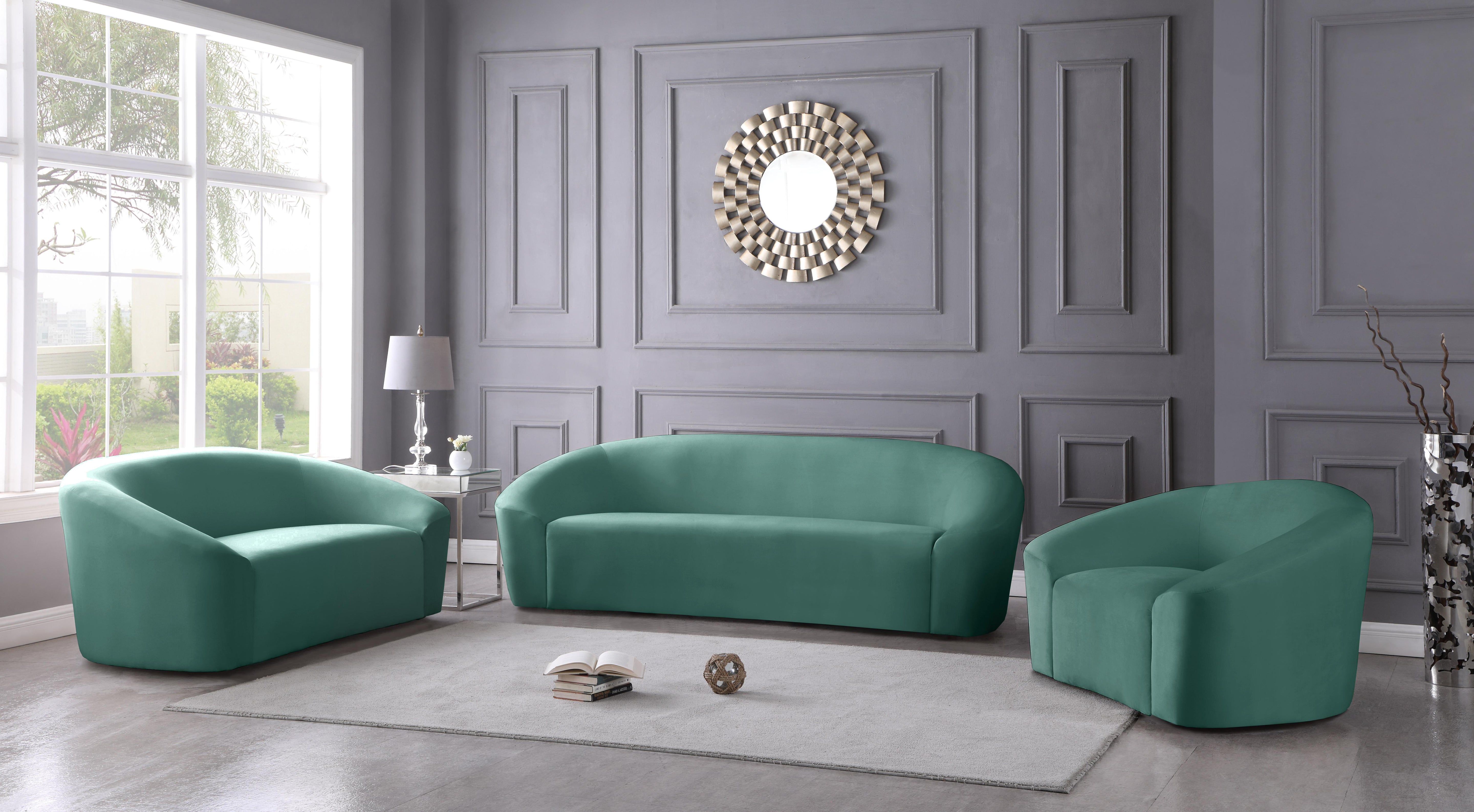 Riley Mint Velvet Sofa - Luxury Home Furniture (MI)