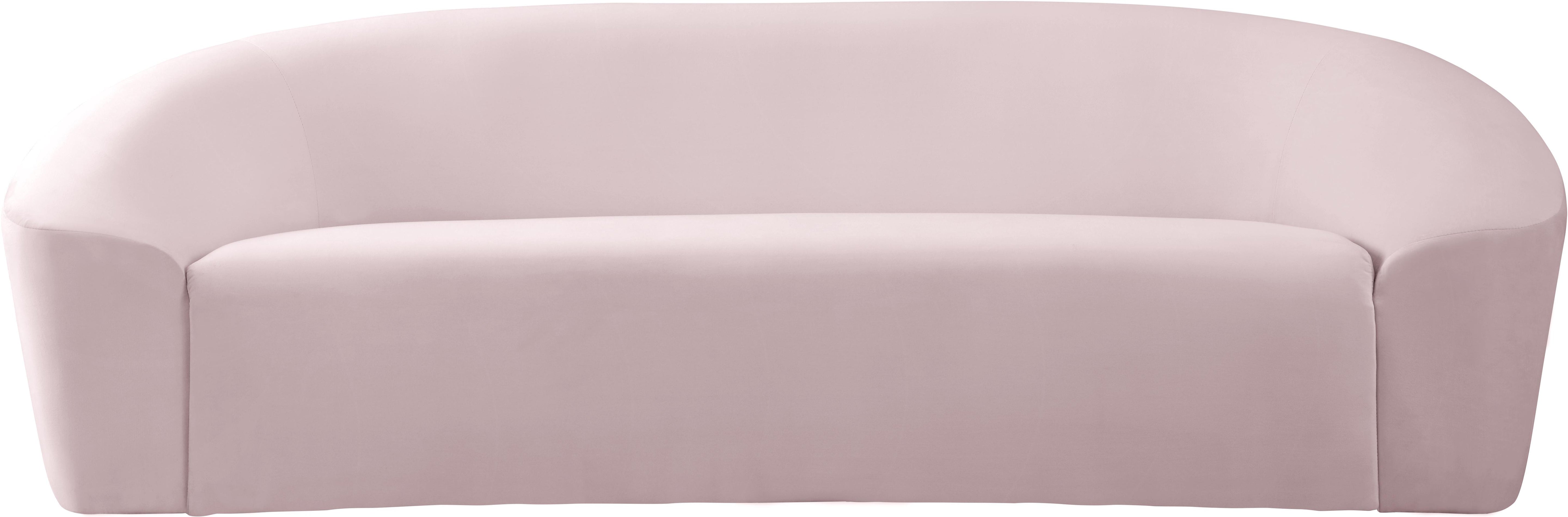 Riley Pink Velvet Sofa