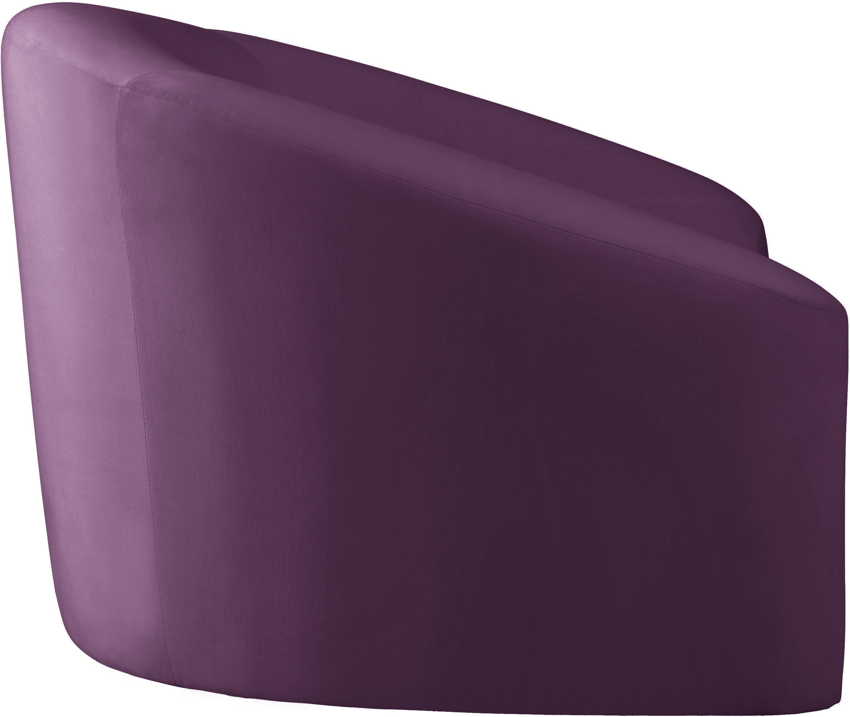 Riley Purple Velvet Chair