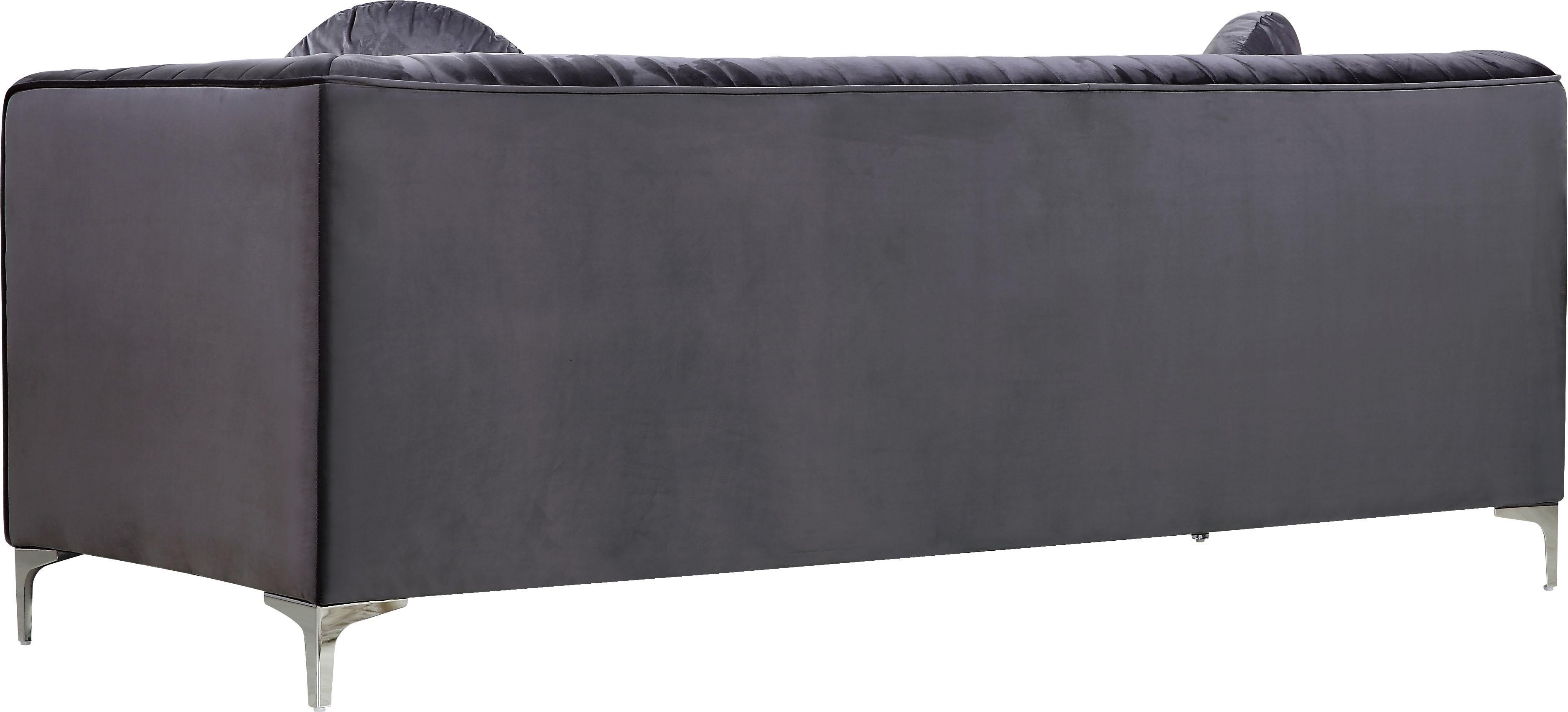 Isabelle Grey Velvet Sofa - Luxury Home Furniture (MI)