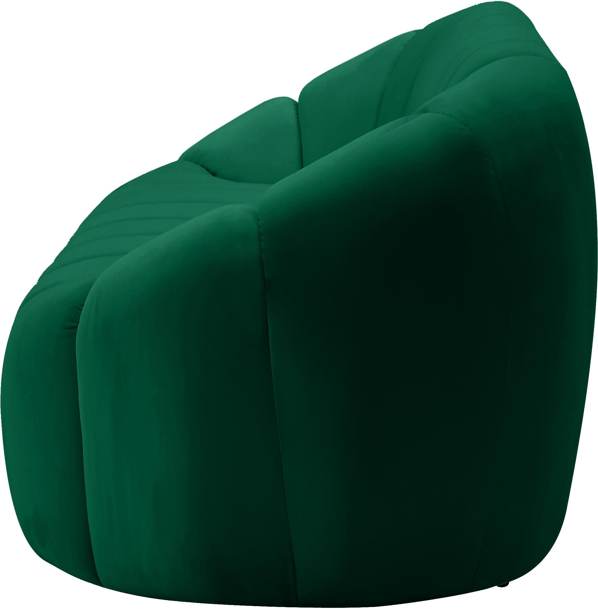 Elijah Green Velvet Loveseat - Luxury Home Furniture (MI)