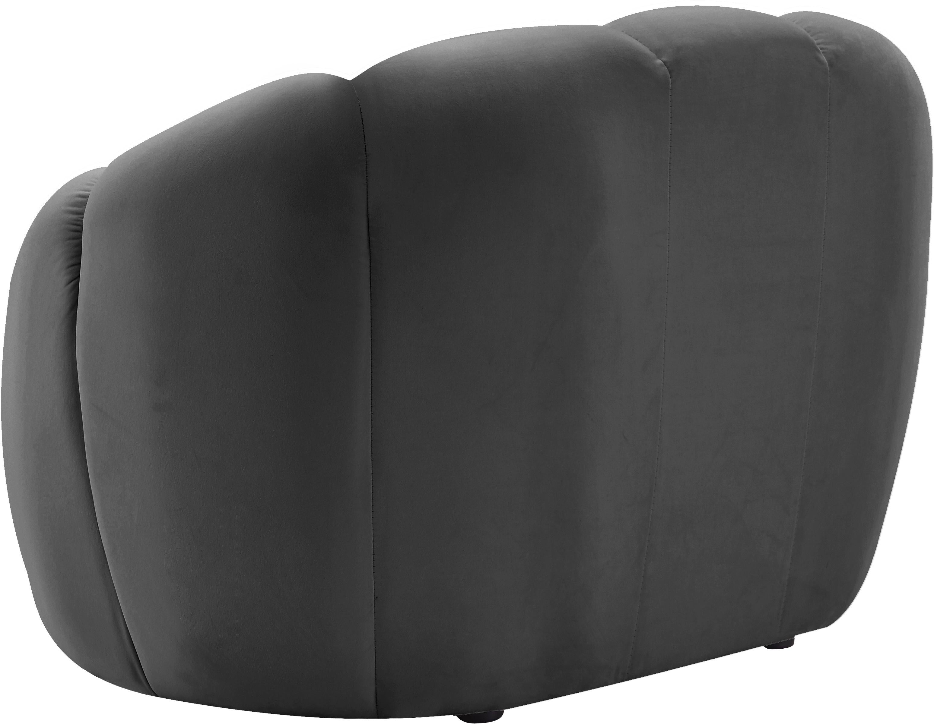 Elijah Grey Velvet Chair - Luxury Home Furniture (MI)