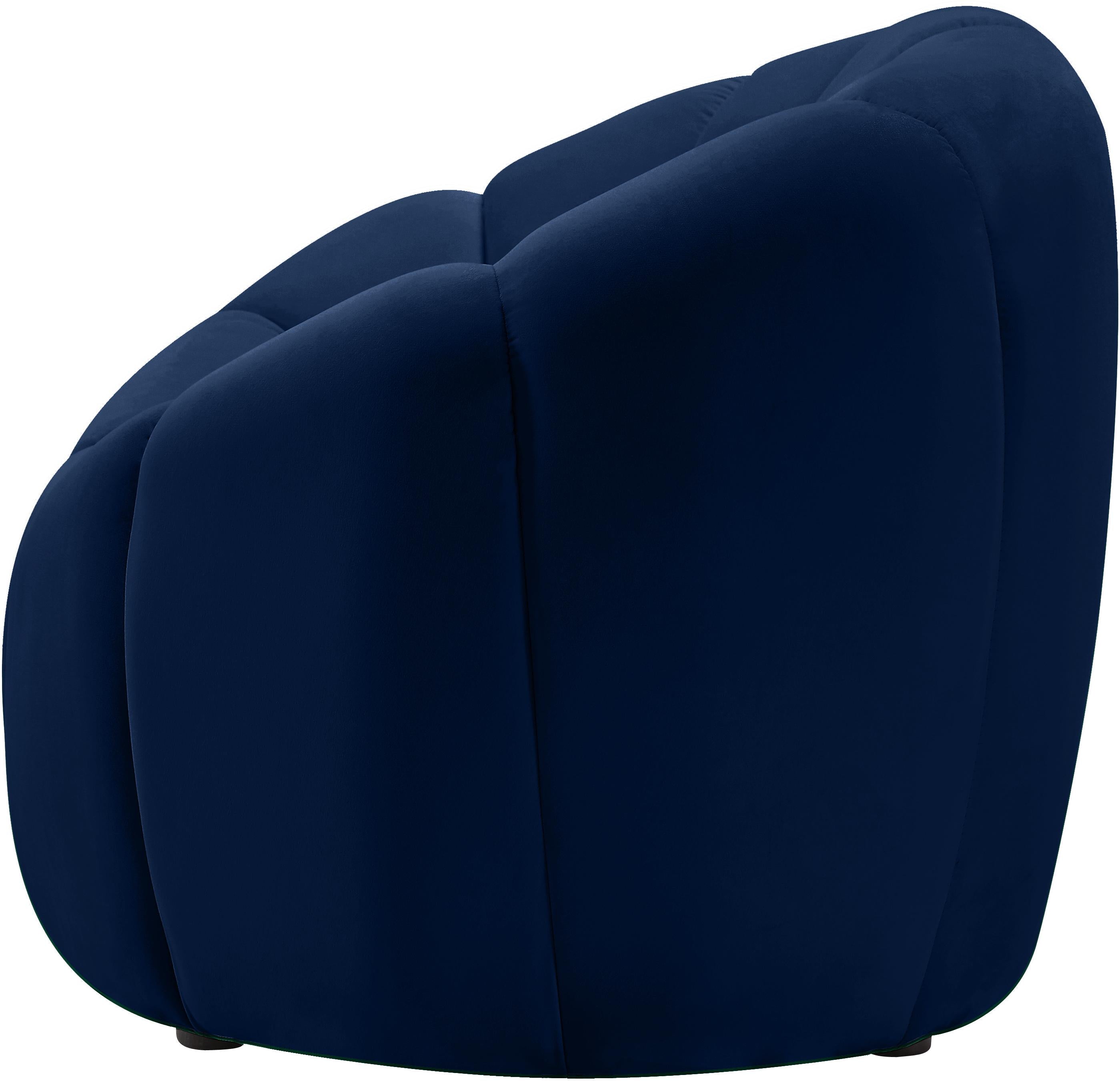 Elijah Navy Velvet Chair - Luxury Home Furniture (MI)