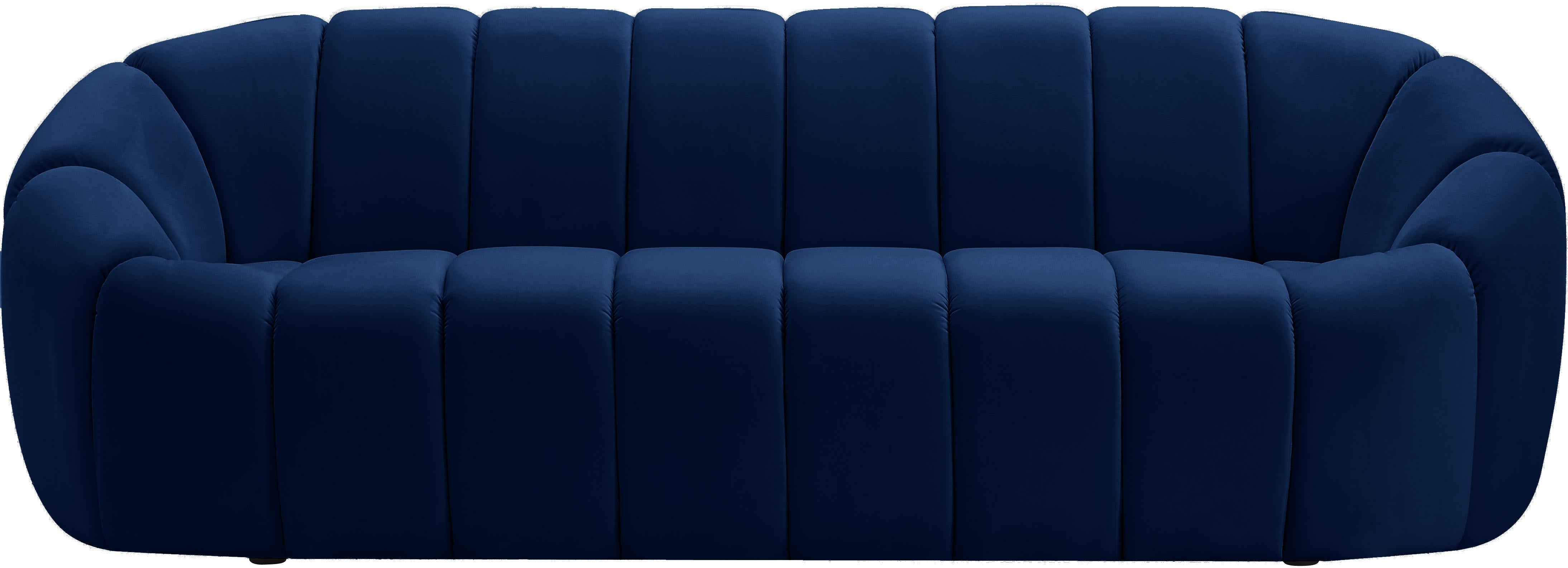 Elijah Navy Velvet Sofa - Luxury Home Furniture (MI)