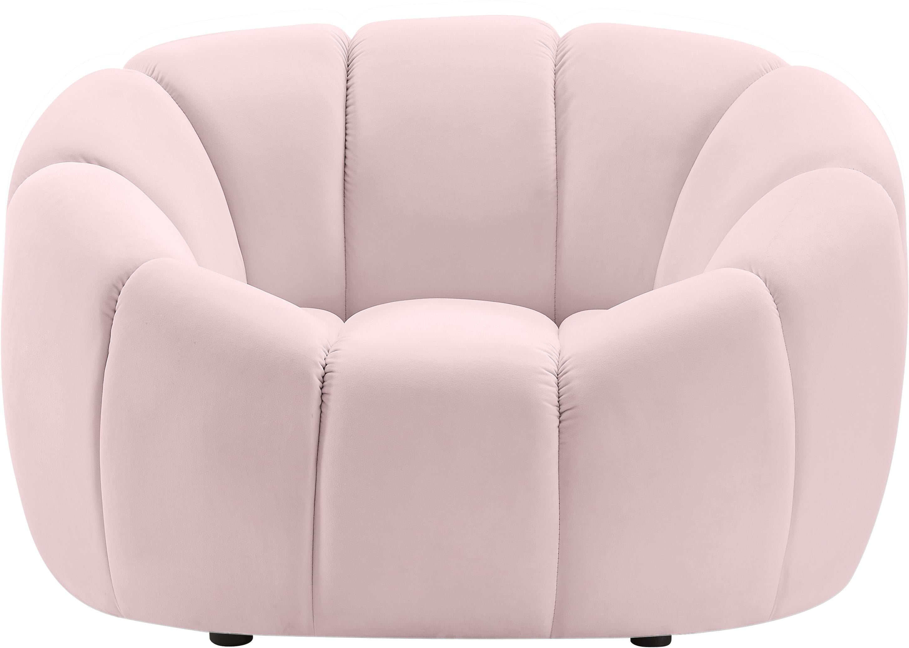 Elijah Pink Velvet Chair - Luxury Home Furniture (MI)